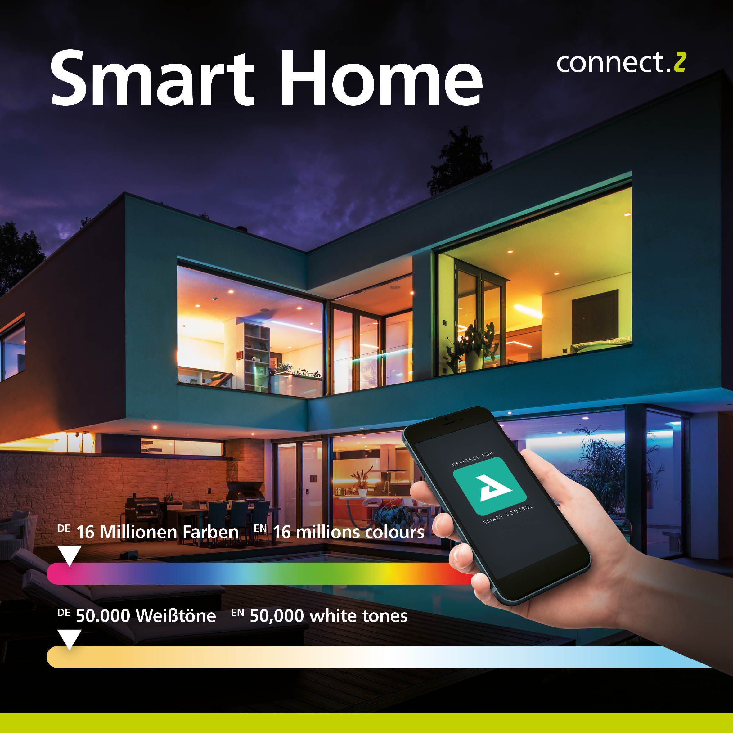EGLO connect Paranday-Z LED-Deckenlampe 3-flg 65cm günstig online kaufen