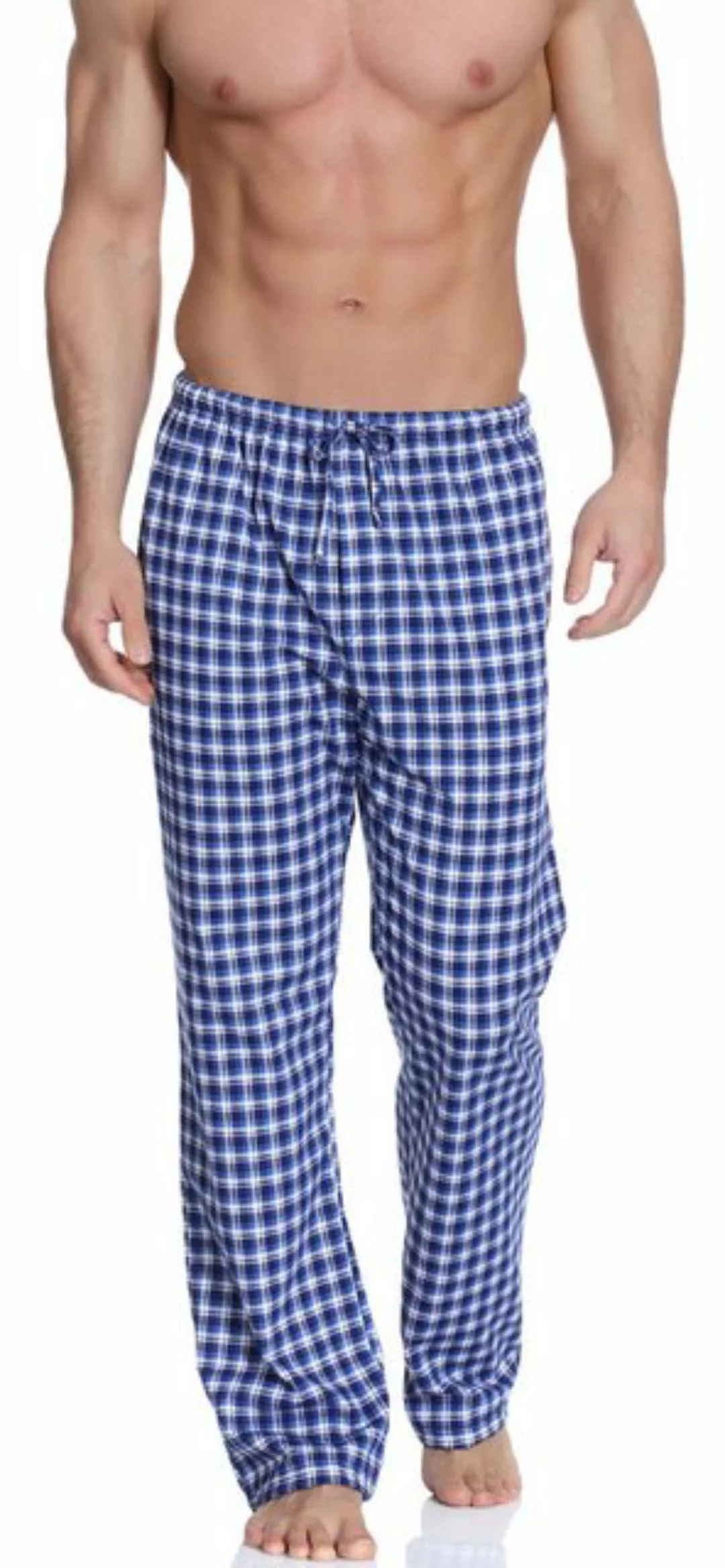 Timone Pyjamashorts Herren Schlafanzugshose Pyjamahose aus Baumwolle Nachtw günstig online kaufen