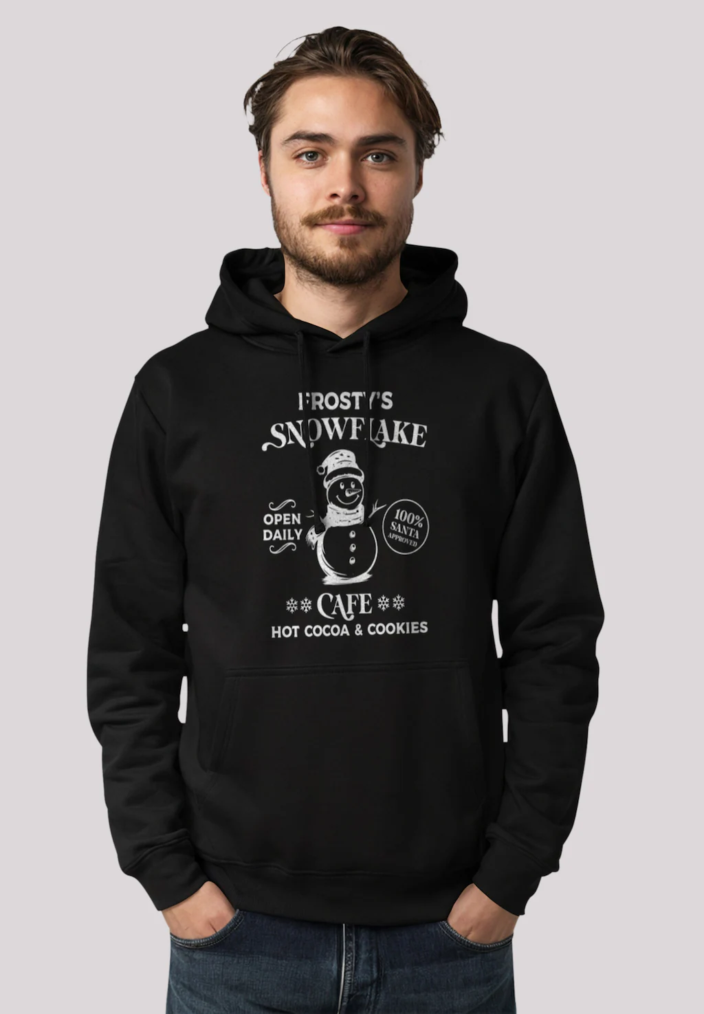 F4NT4STIC Kapuzenpullover "Frostys Snowflake Cafe Retro Weihnachten", Premi günstig online kaufen