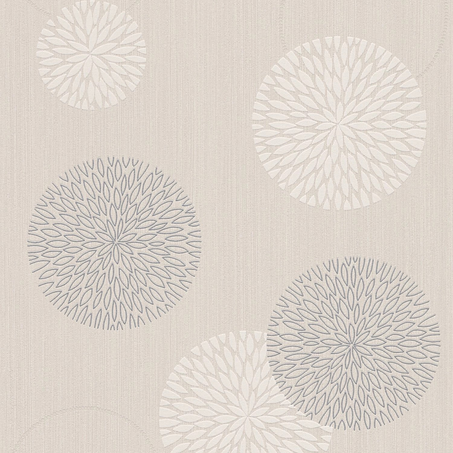 PROFHOME 937912-GU Grafik Tapete Geometrisch Matt Beige Silber Creme 0,53 m günstig online kaufen