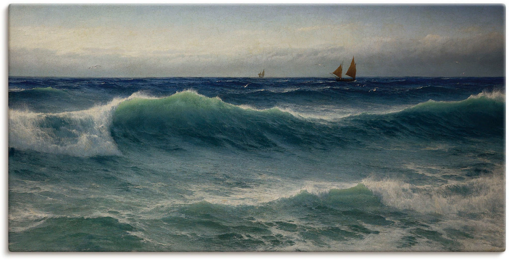 Artland Wandbild »Brechende Wellen. 1893«, Gewässer, (1 St.), als Leinwandb günstig online kaufen