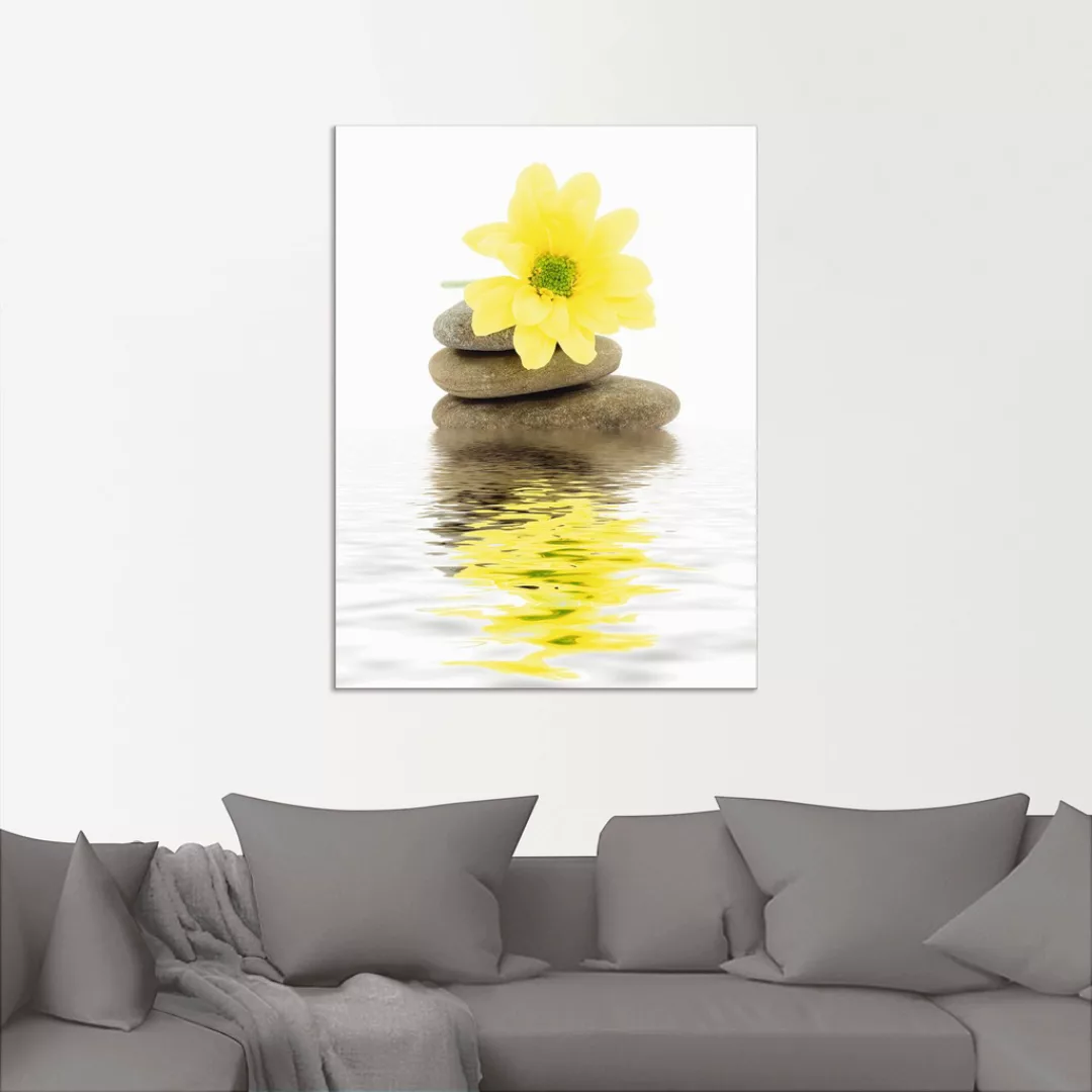 Artland Wandbild »Zen Spa Steine mit Blumen II«, Zen, (1 St.) günstig online kaufen