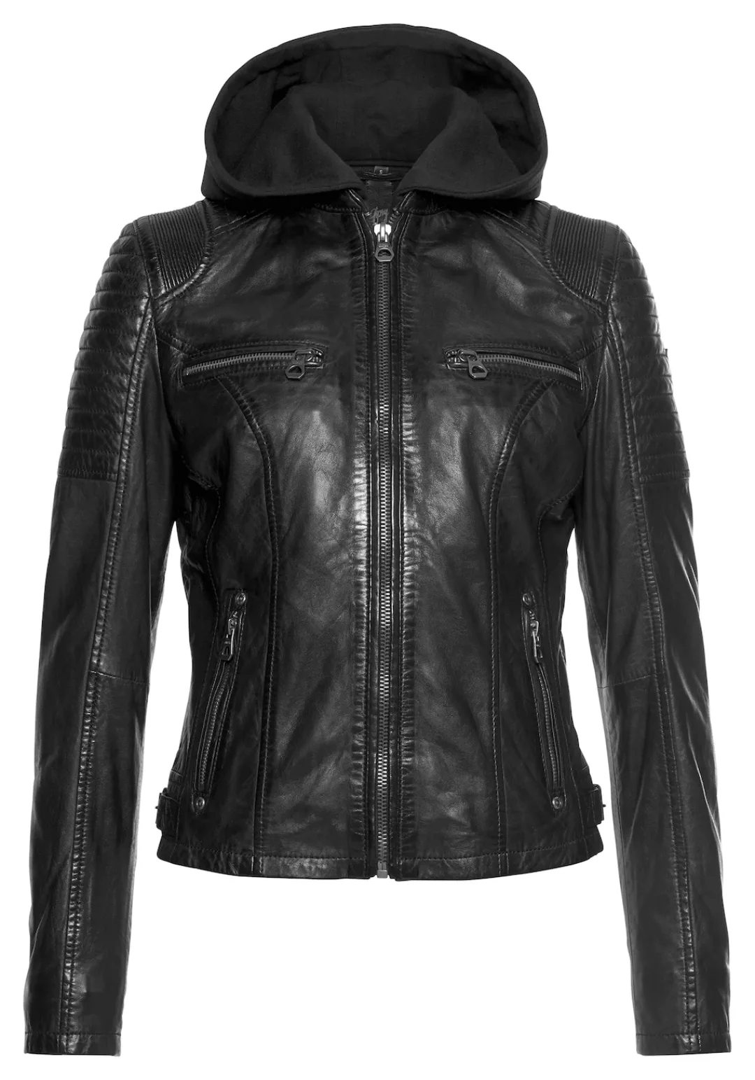 Gipsy Bikerjacke "SAMINA", mit Kapuze, 2-in-1-Jacke - mit abnehmbarem Kapuz günstig online kaufen