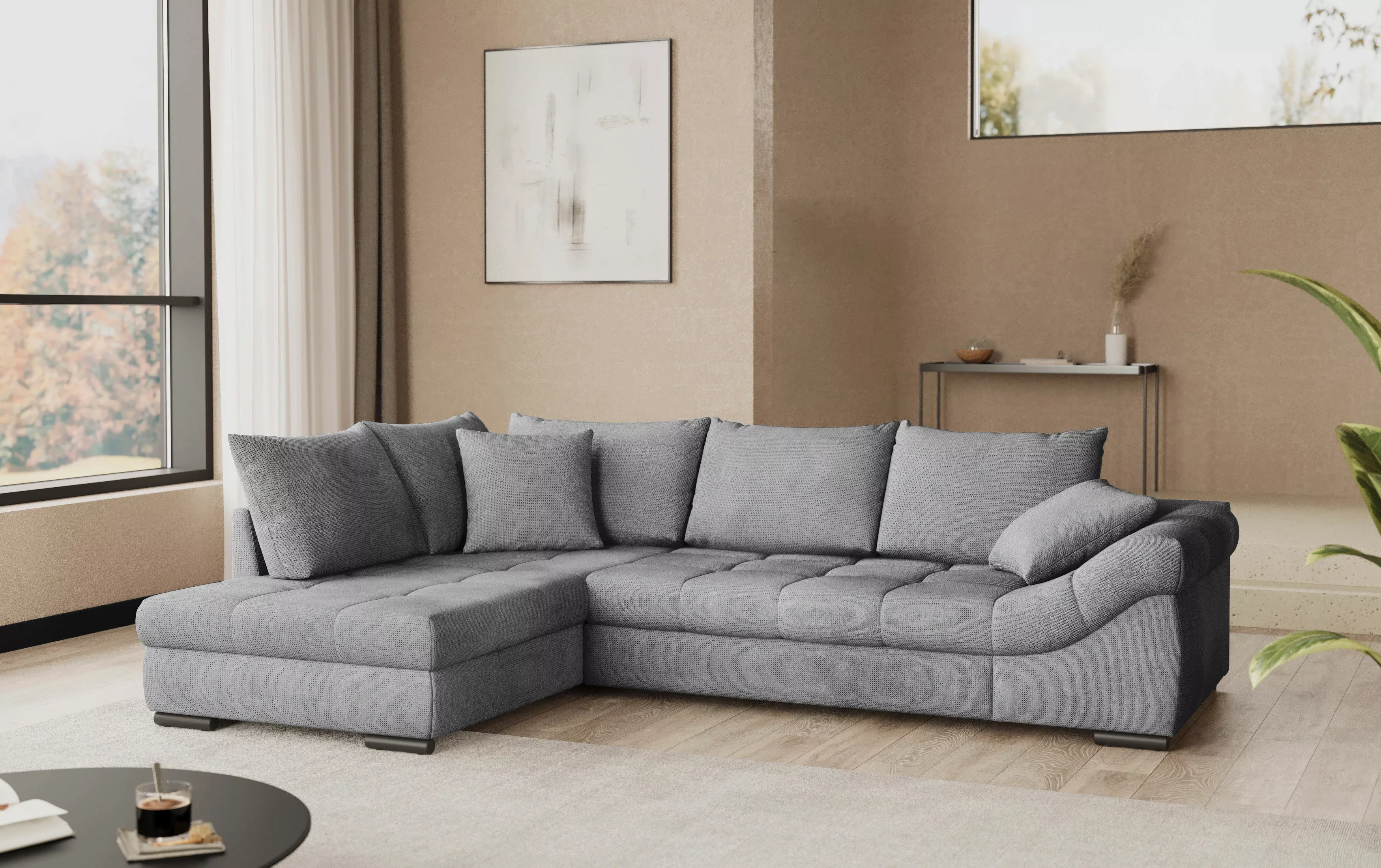 Mr. Couch Ecksofa "Allegro DuraFlex, L-Form", Hochschläfer-Bettauszug, Kalt günstig online kaufen