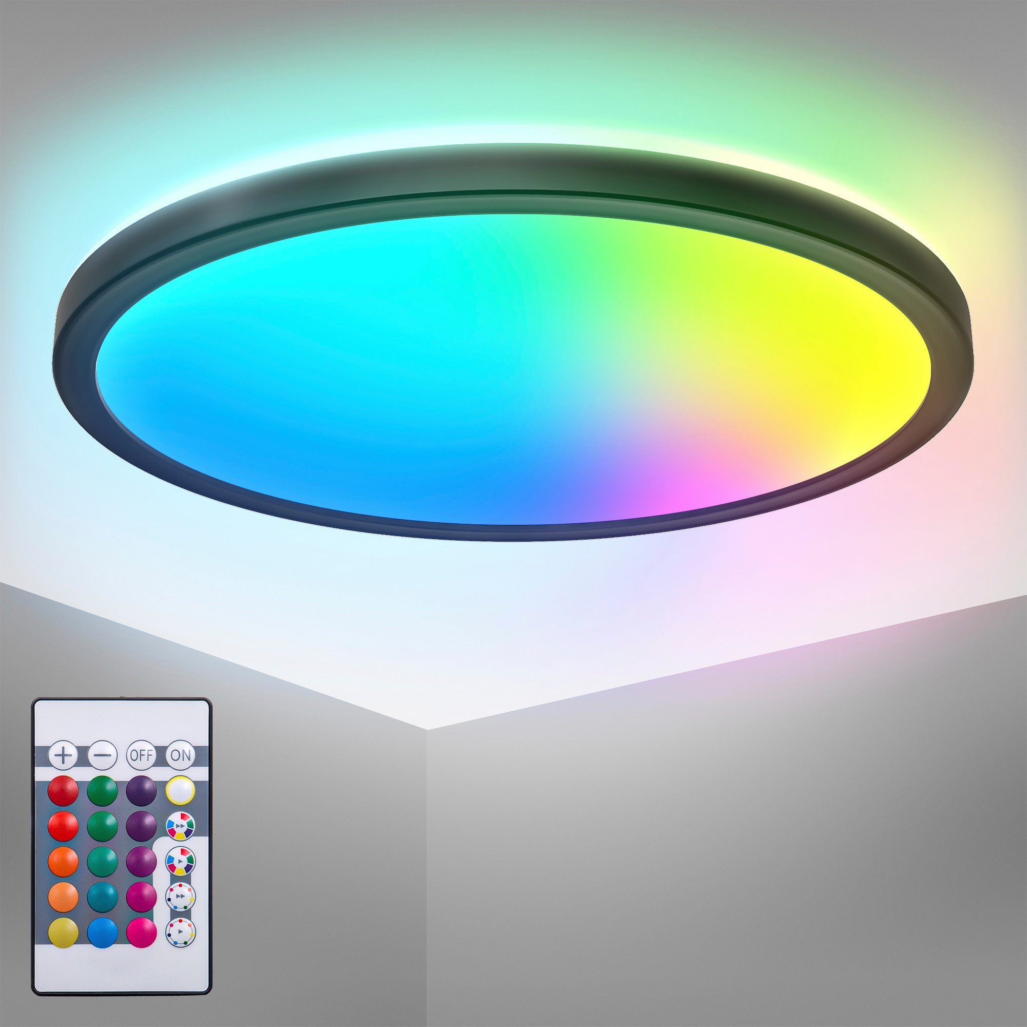 B.K.Licht Deckenleuchte LED Deckenlampe dimmbar Wohnzimmer günstig online kaufen