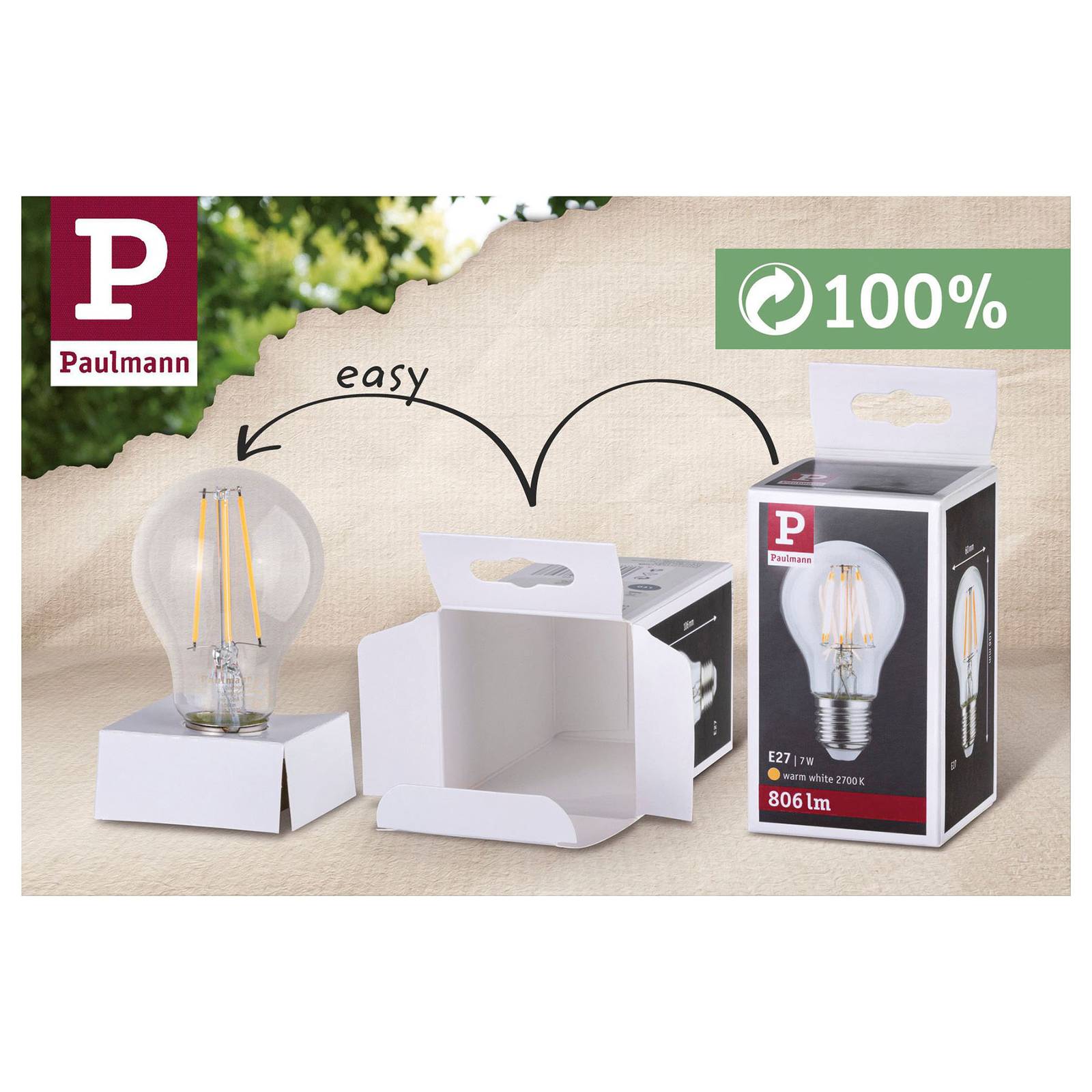Paulmann LED-Lampe E27 7,5W 865 806lm dimmbar günstig online kaufen