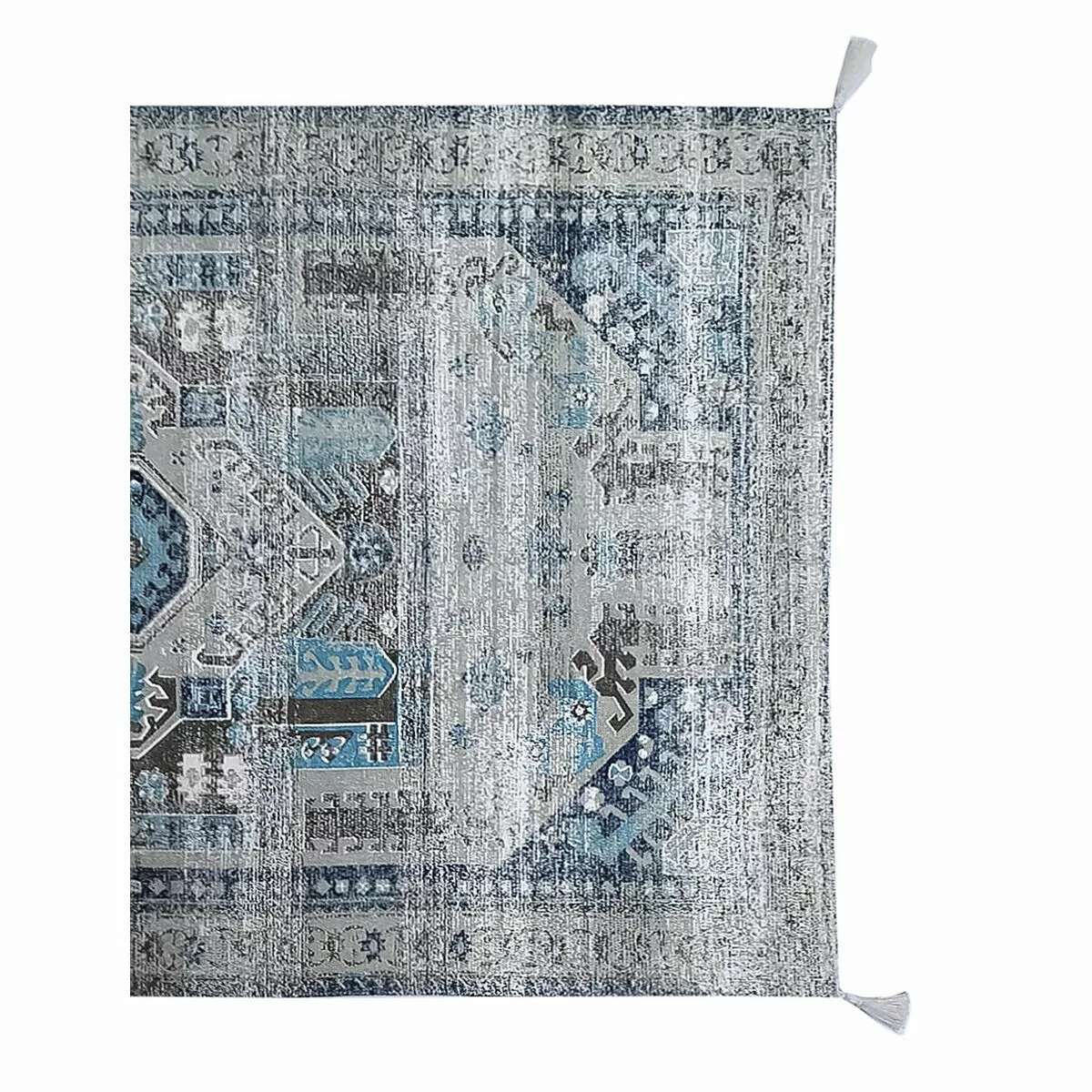 Teppich Dkd Home Decor Antiker Finish Blau Baumwolle Araber (120 X 180 X 1 günstig online kaufen