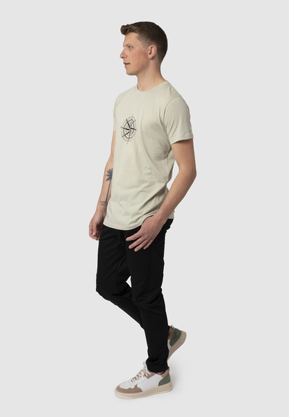 Daniel T-shirt Aus Modal-buchenfaser Und Bio-baumwolle Mit Druck "Kompass" günstig online kaufen