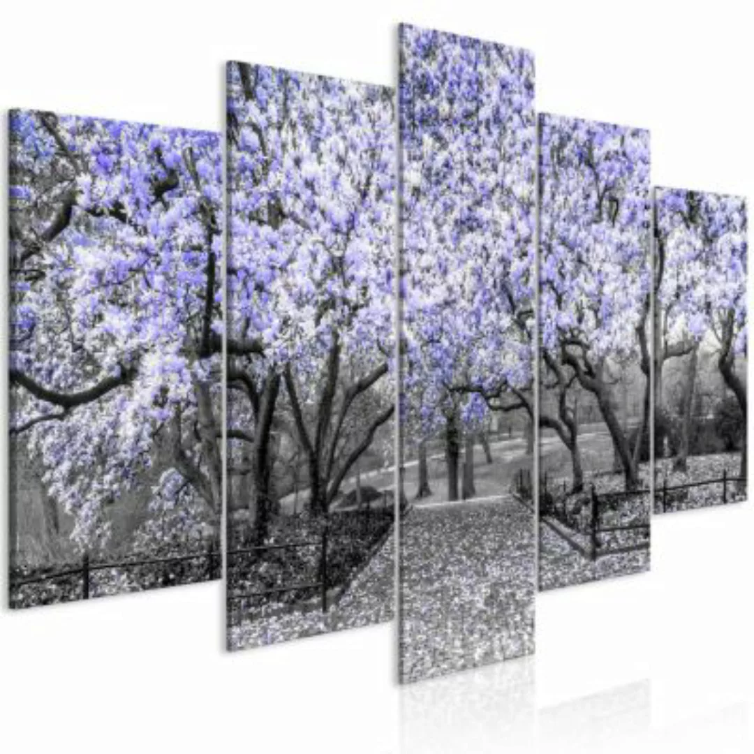 artgeist Wandbild Magnolia Park (5 Parts) Wide Violet mehrfarbig Gr. 200 x günstig online kaufen