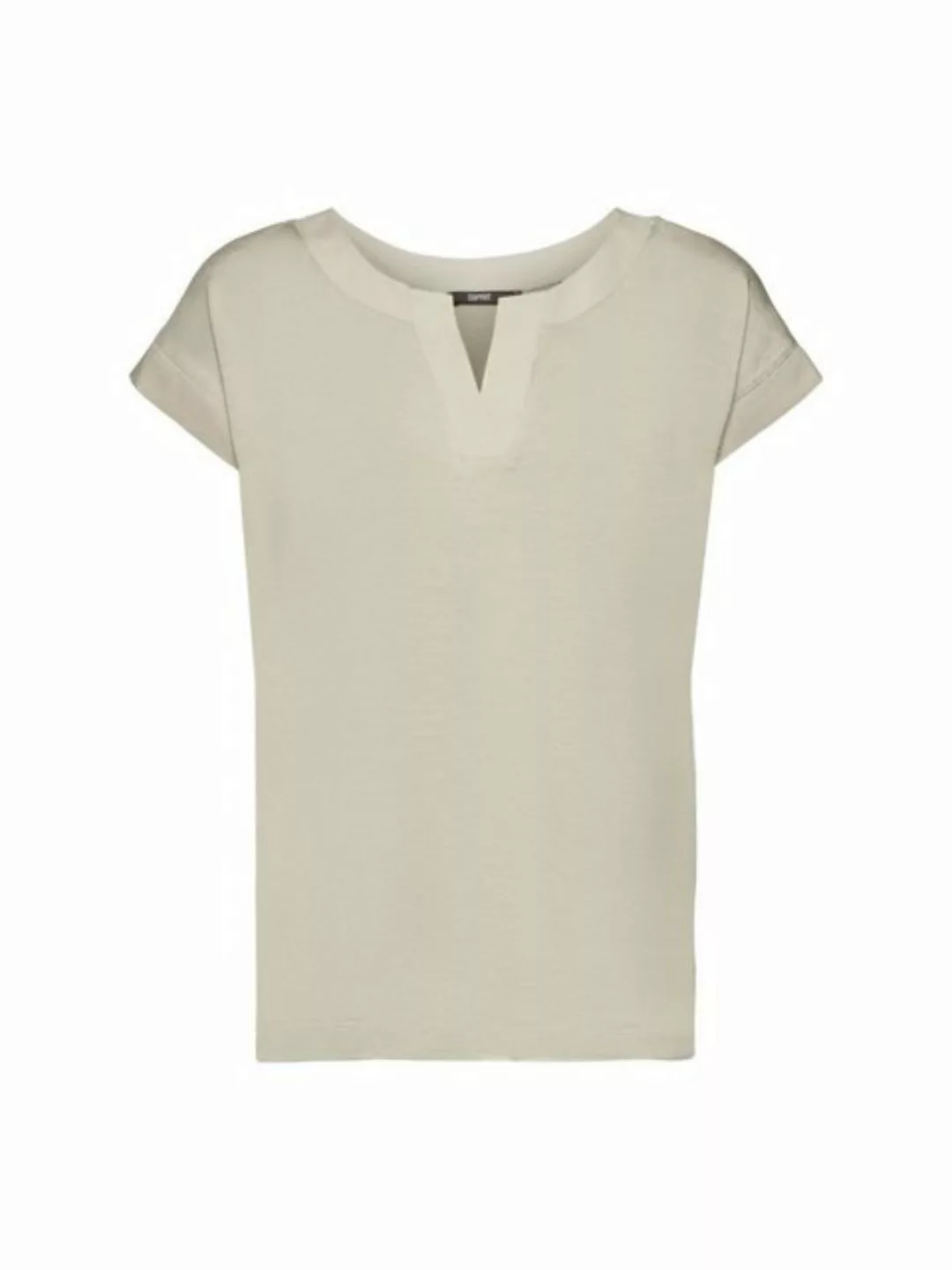 Esprit Collection T-Shirt T-Shirt mit V-Ausschnitt, TENCEL™ (1-tlg) günstig online kaufen