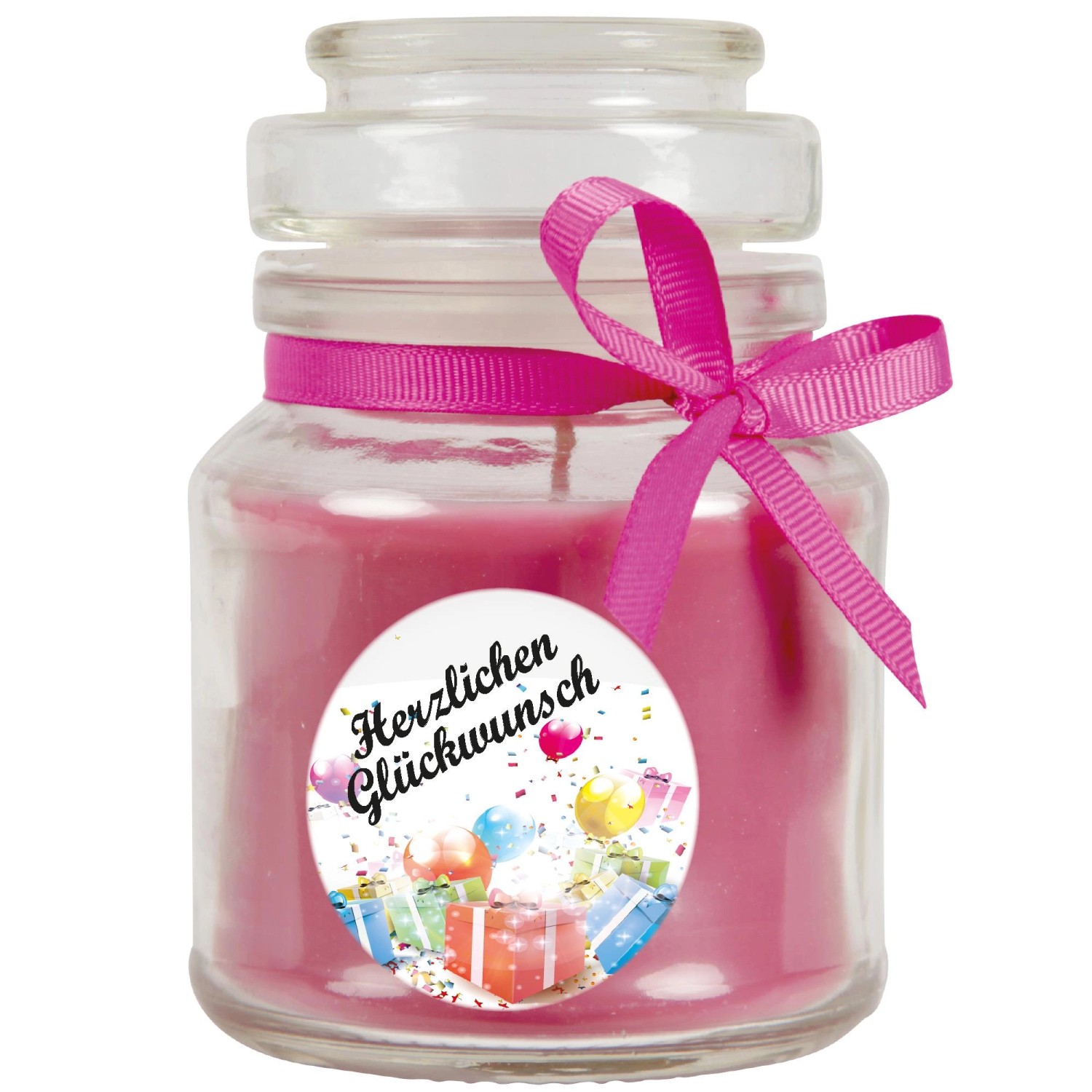 HS Candle Duftkerze & Glas Happy Birthday Bonbon Geschenke Lavendel günstig online kaufen