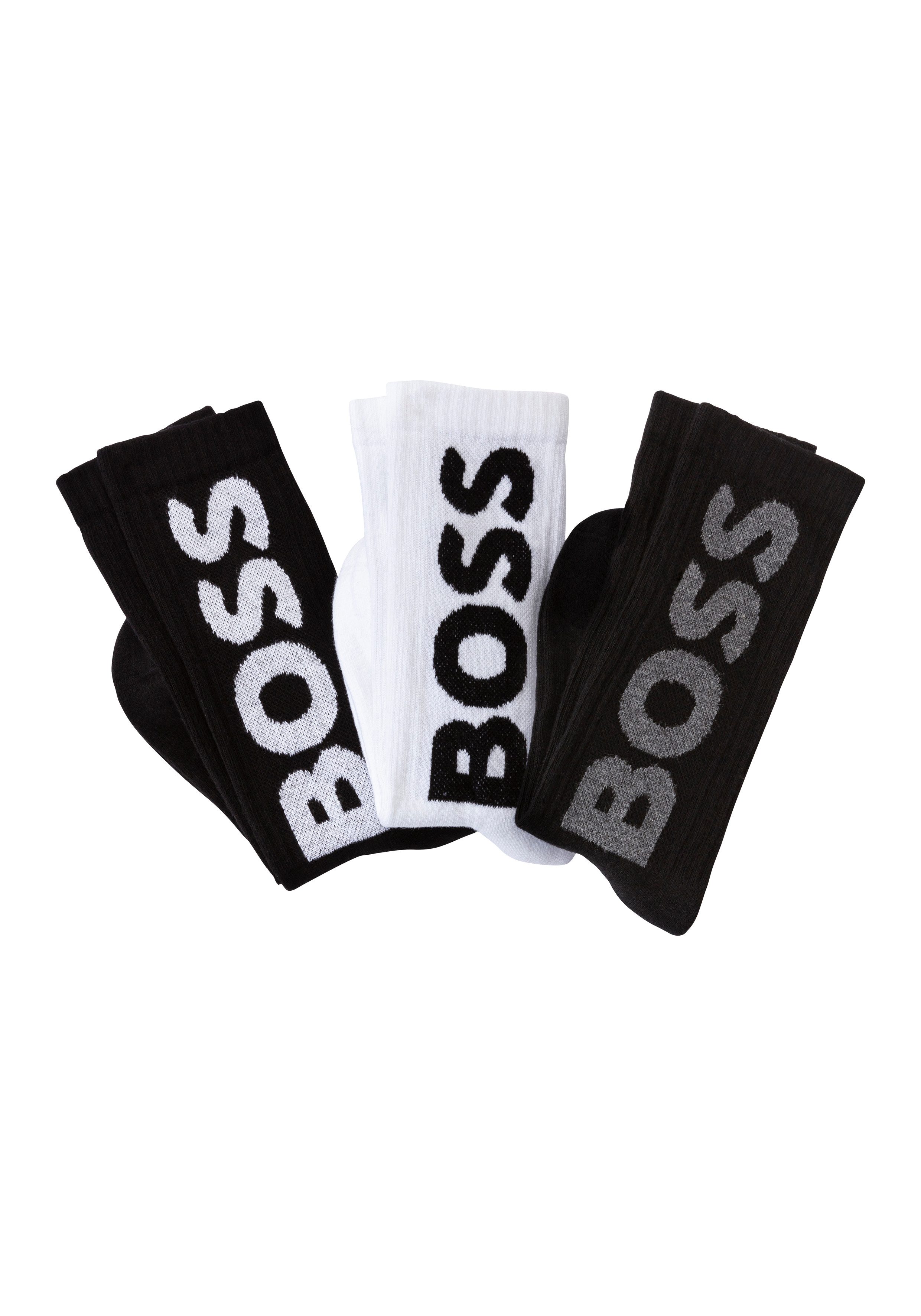 BOSS Socken 3P QS Rib Logo günstig online kaufen