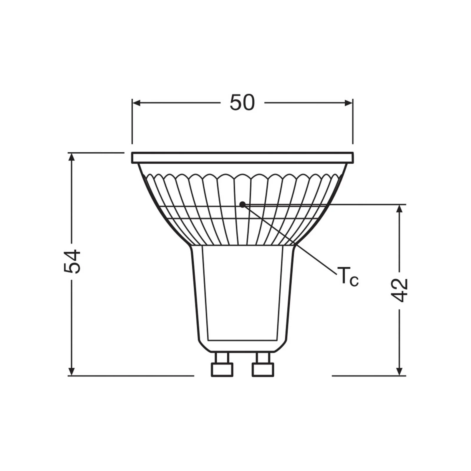 OSRAM LED-Leuchtmittel Reflektor GU10 4,3W 36° 840 klar günstig online kaufen