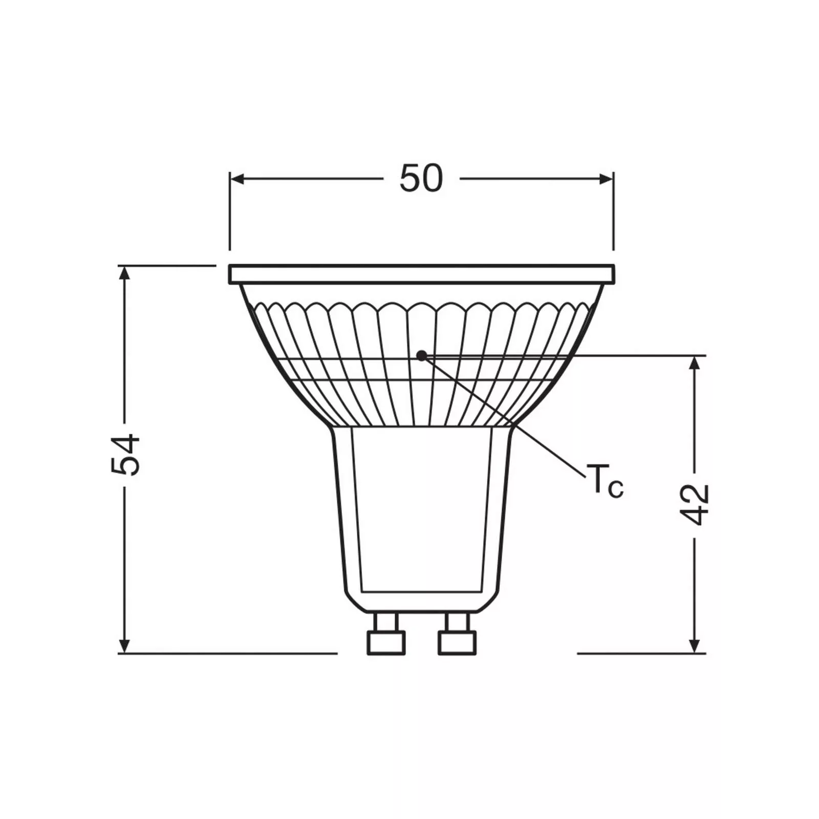 OSRAM LED-Leuchtmittel Reflektor GU10 4,3W 36°  827 klar günstig online kaufen