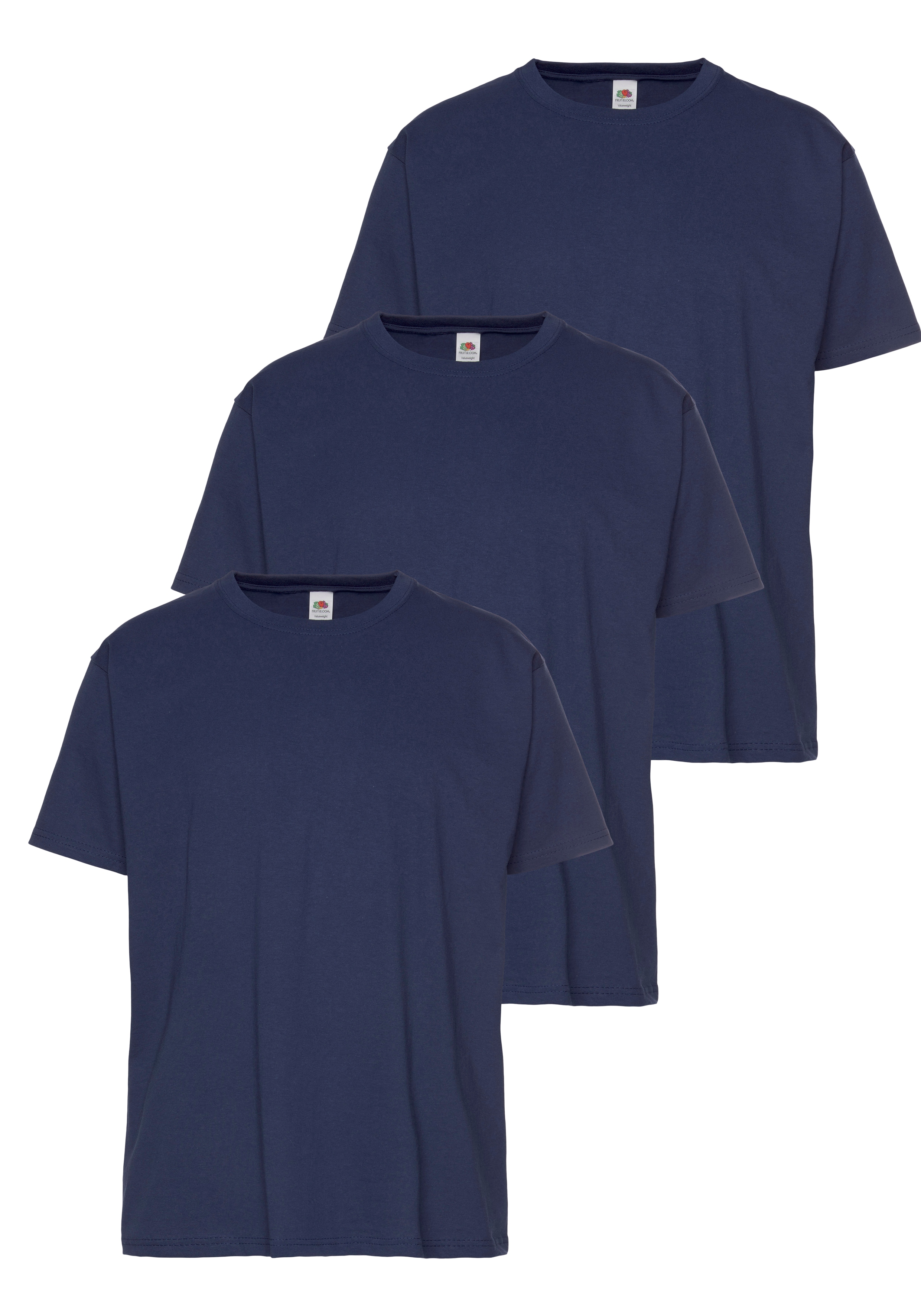 Fruit of the Loom T-Shirt (Packung, 3-tlg) mit Rundhalsausschnitt günstig online kaufen