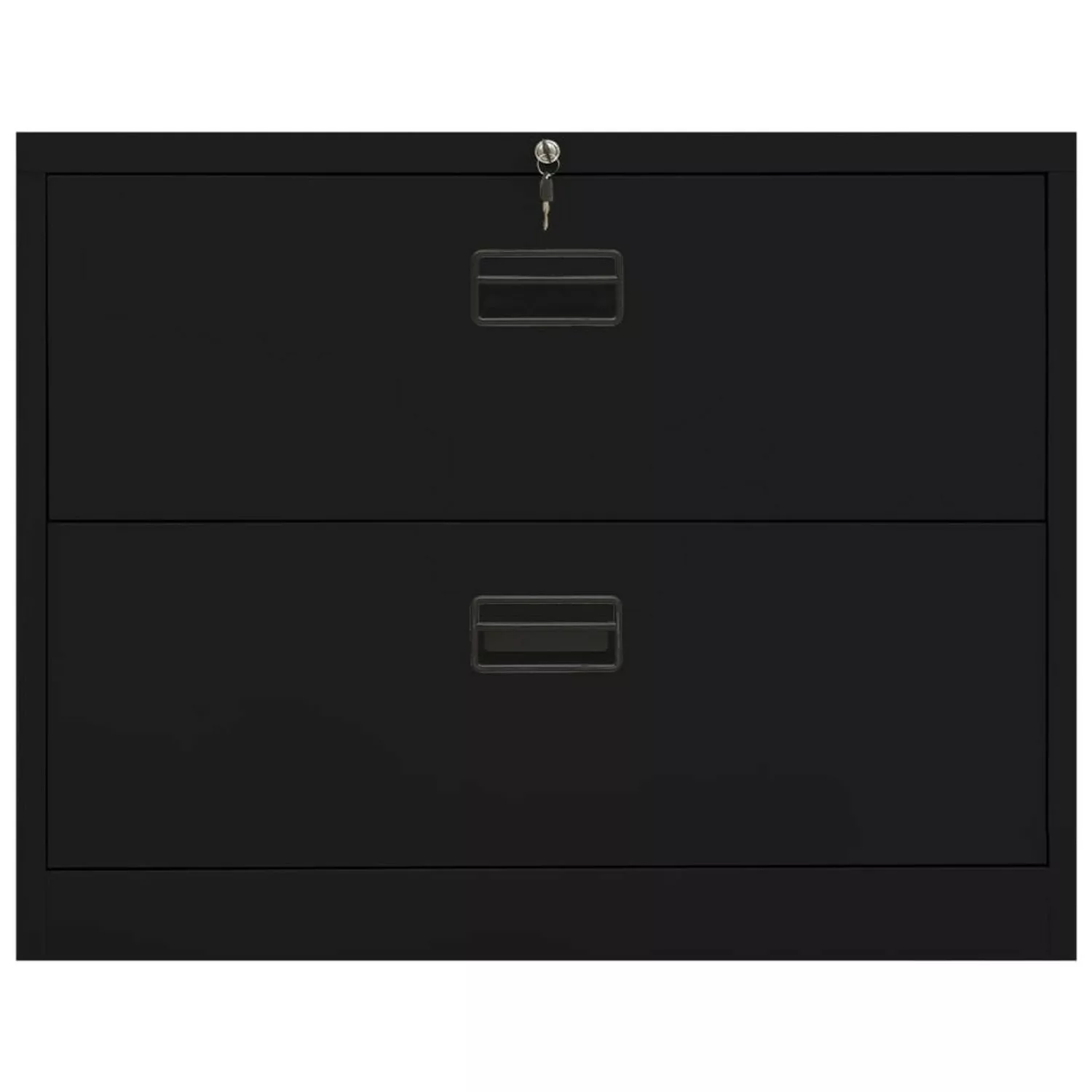 Aktenschrank Schwarz 90x46x72,5 Cm Stahl günstig online kaufen