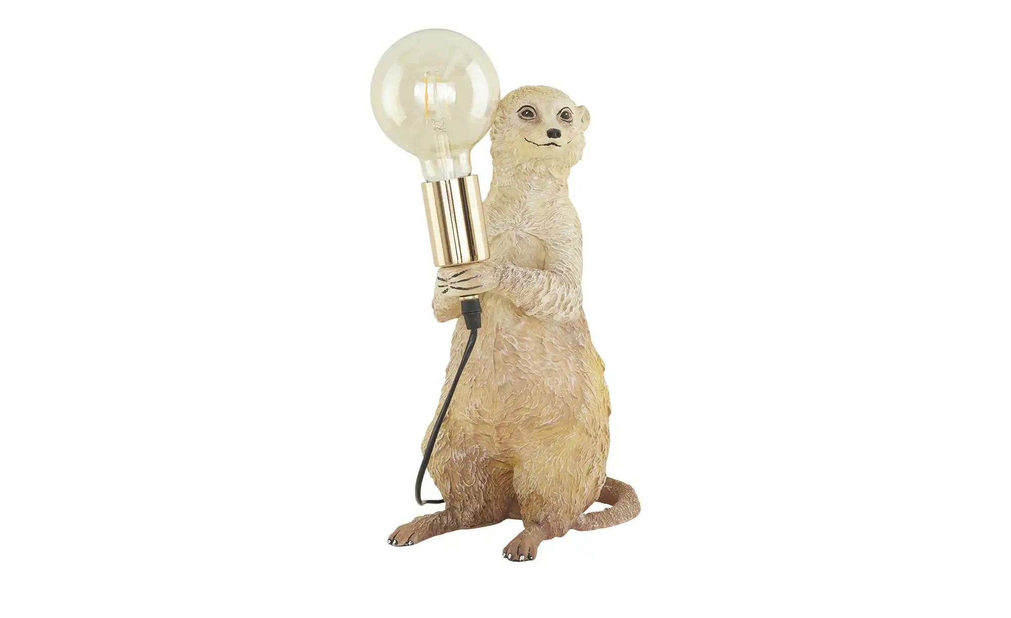 KHG Tischleuchte  1-flammig `Erdmännchen`   ¦ beige ¦ Maße (cm): B: 23 H: 3 günstig online kaufen