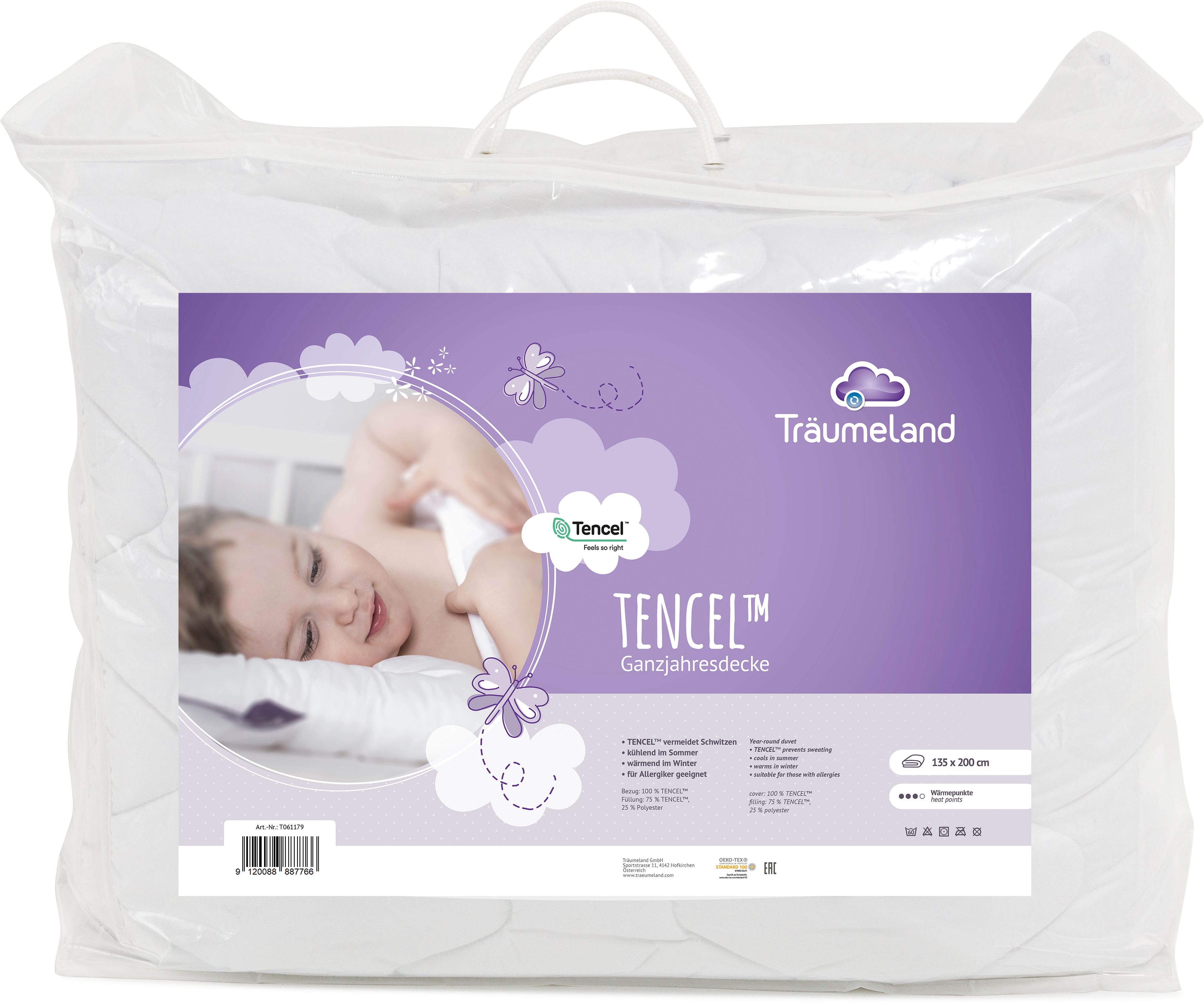 Träumeland Kinderbettdecke »TENCELTM«, 4-Jahreszeiten, (1 St.) günstig online kaufen