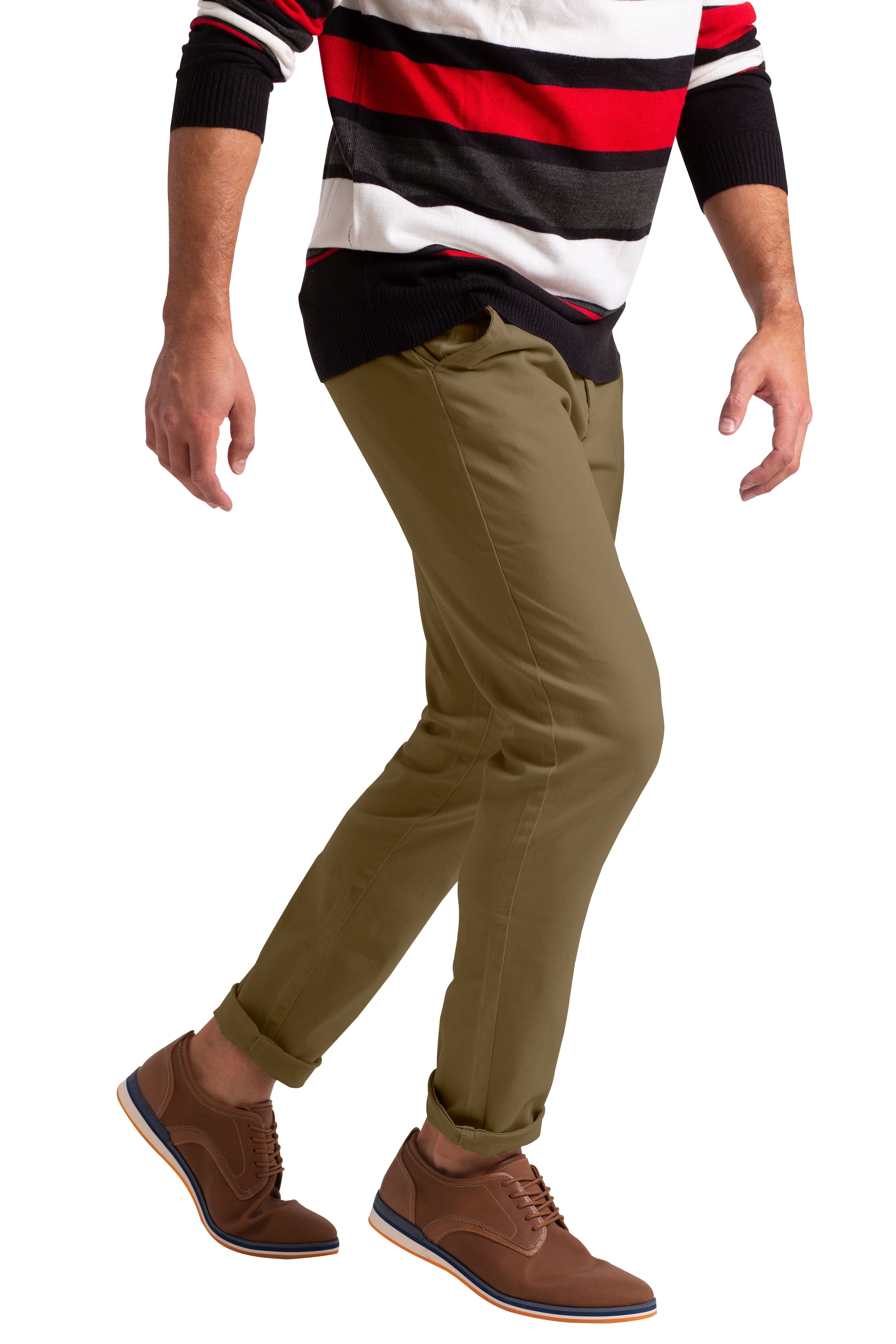 BlauerHafen Chinohose Slim-Fit-Chinos für Herren klassischer günstig online kaufen