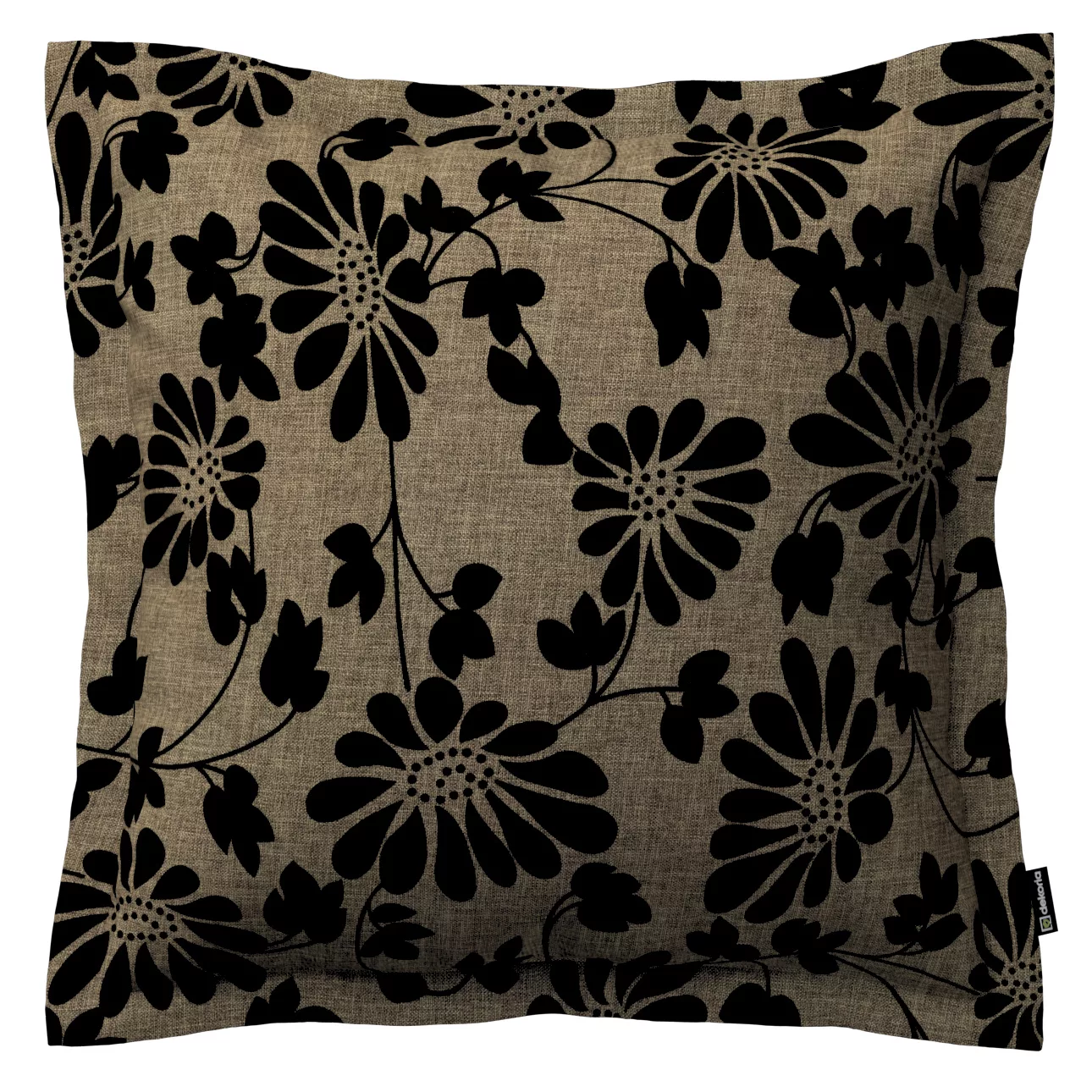 Kissenhülle Mona mit Stehsaum, beige-schwarz, 45 x 45 cm, Living II (162-11 günstig online kaufen