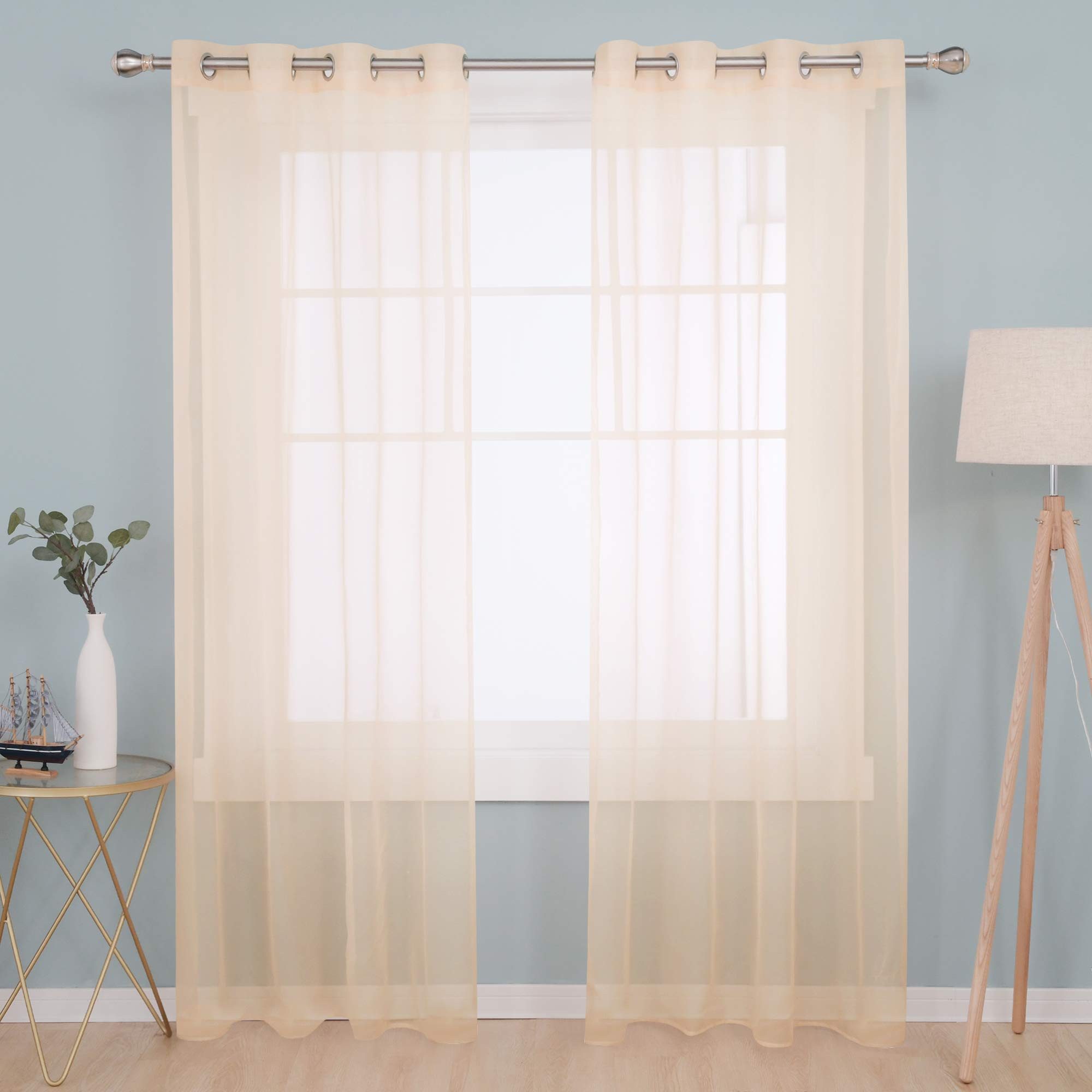 Deconovo Vorhang Transparent Voile Gardinen mit günstig online kaufen