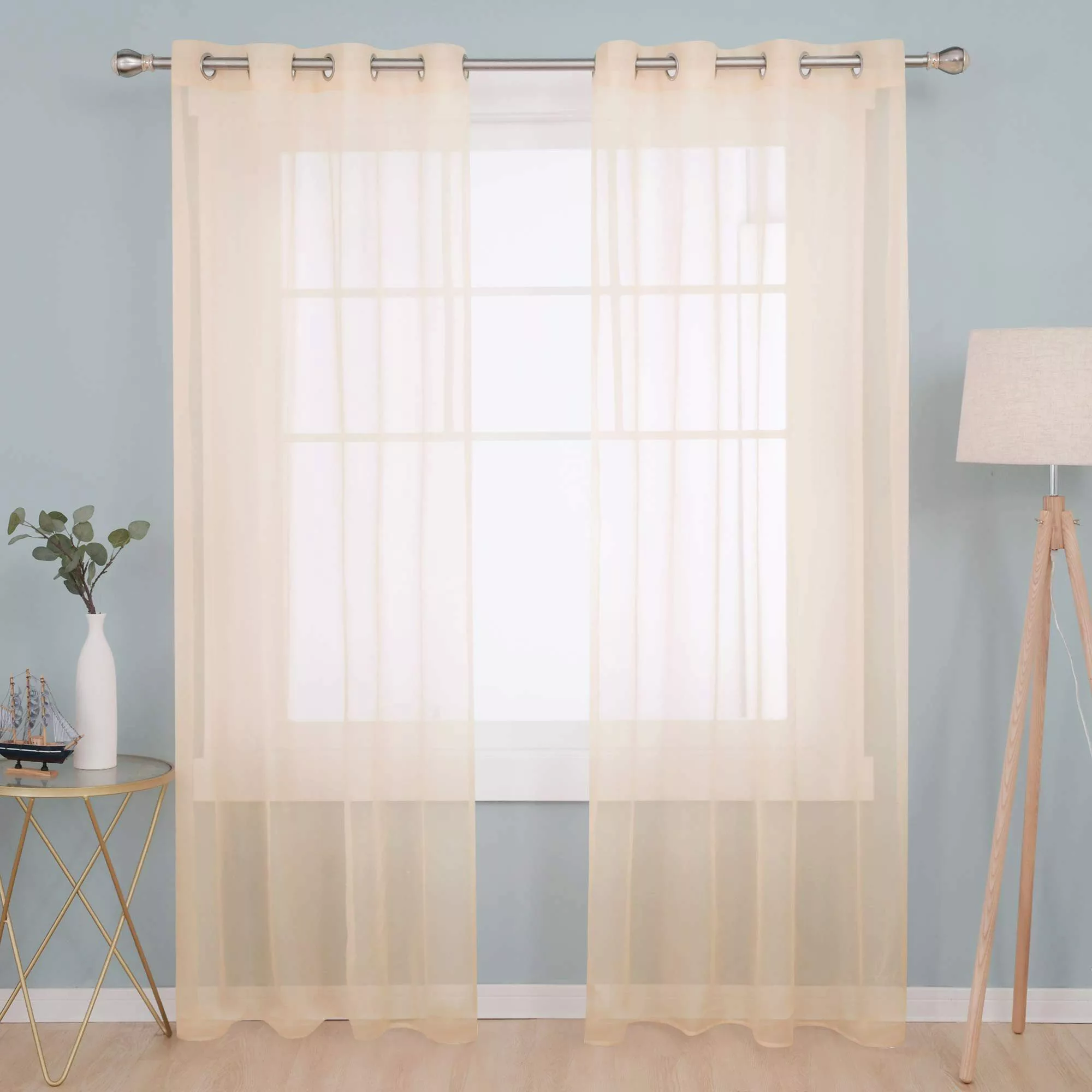 Deconovo Vorhang Transparent Voile Gardinen mit günstig online kaufen