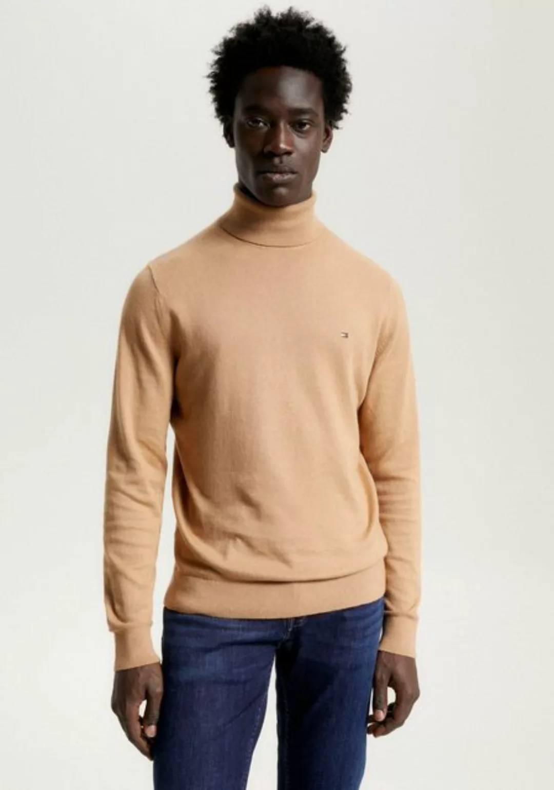 Tommy Hilfiger Rollkragenpullover PIMA ORG CTN CASHMERE ROLL NECK günstig online kaufen