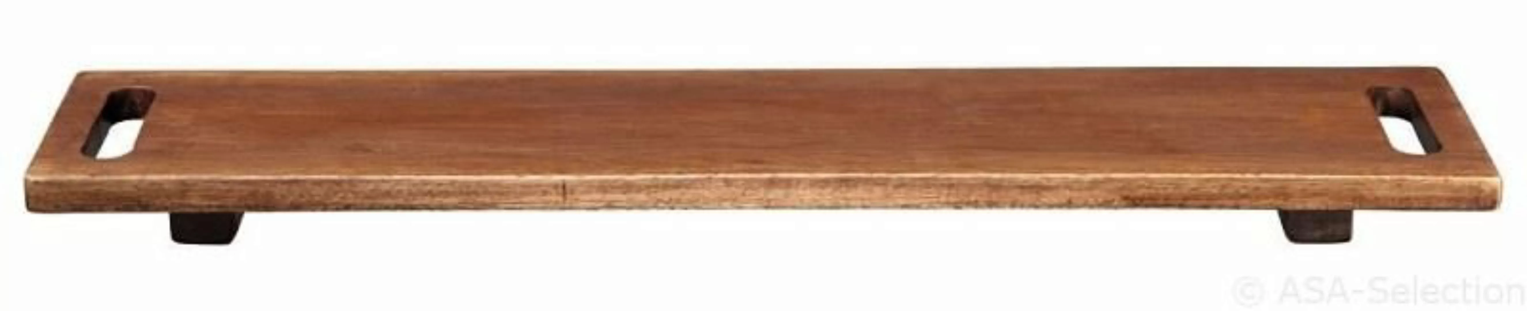 ASA Tabletts Holzboard auf Füssen 60 x 13 cm (braun) günstig online kaufen