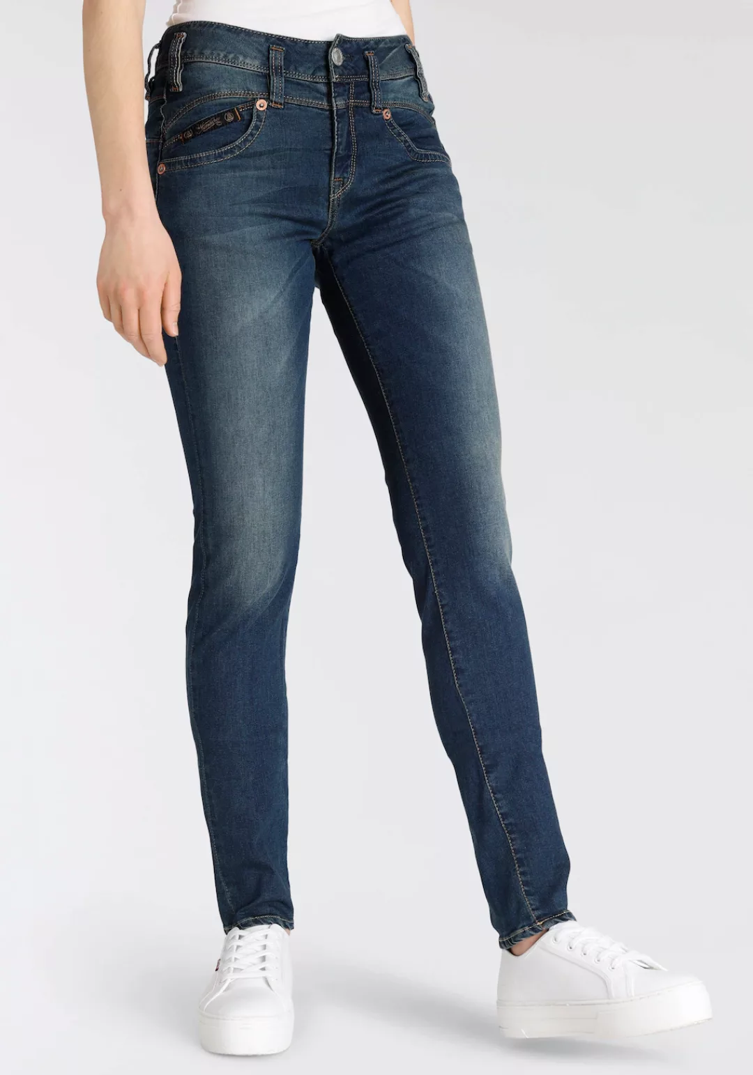 Herrlicher Slim-fit-Jeans PEARL SLIM ORGANIC extra komfortabel günstig online kaufen