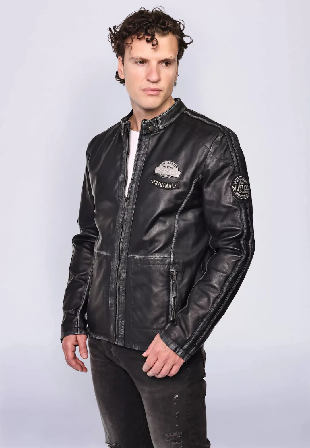 MUSTANG Lederjacke "31020185" günstig online kaufen