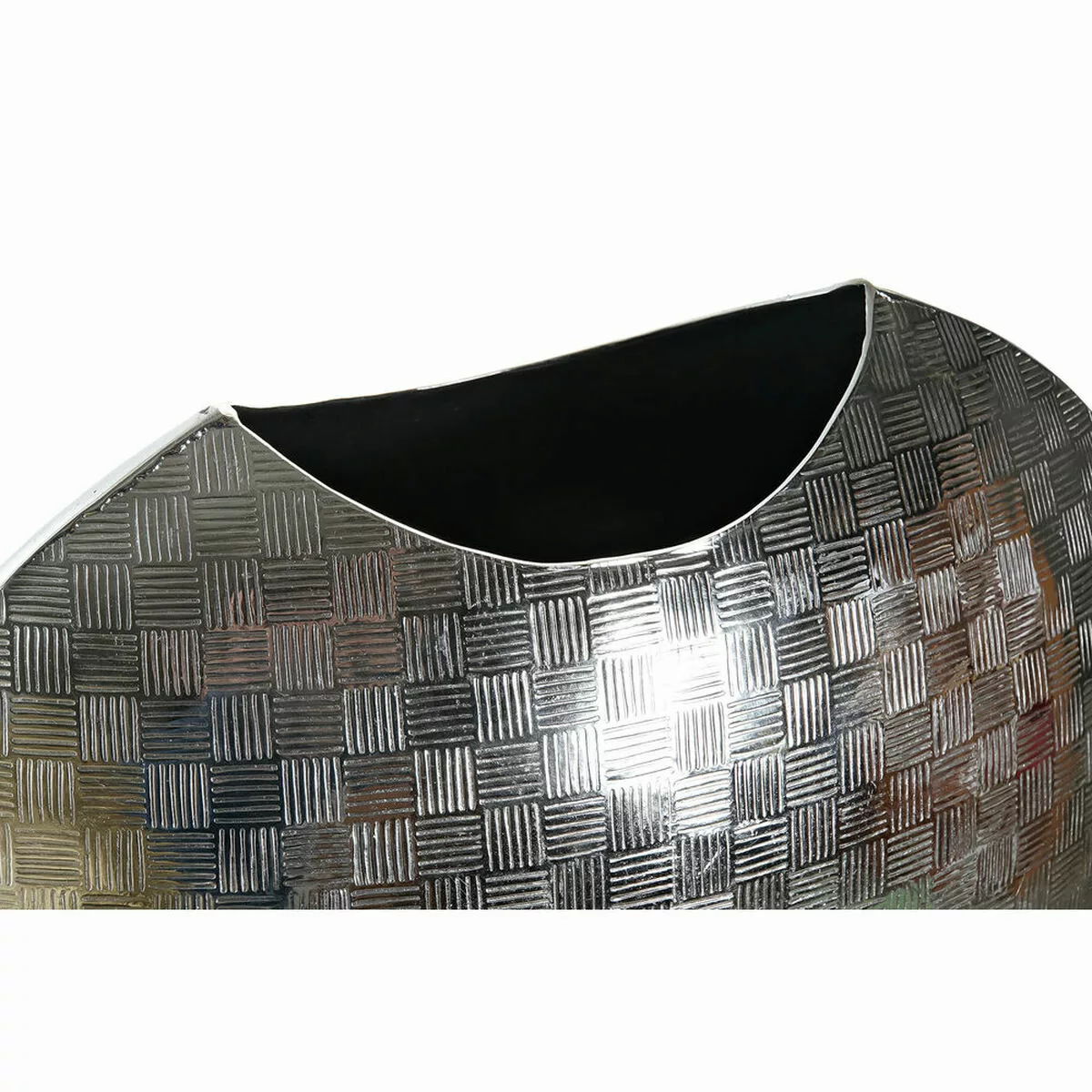 Vase Dkd Home Decor Aluminium Moderne Silberfarben (2 Pcs) (37 X 14 X 33 Cm günstig online kaufen
