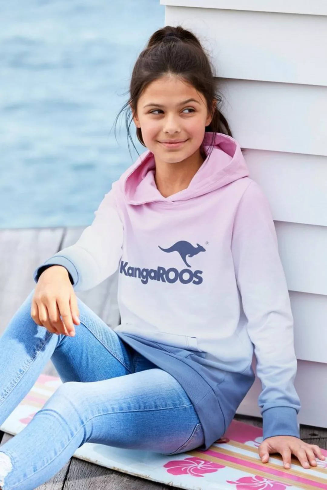 KangaROOS Kapuzensweatshirt im modischen Farbverlauf günstig online kaufen