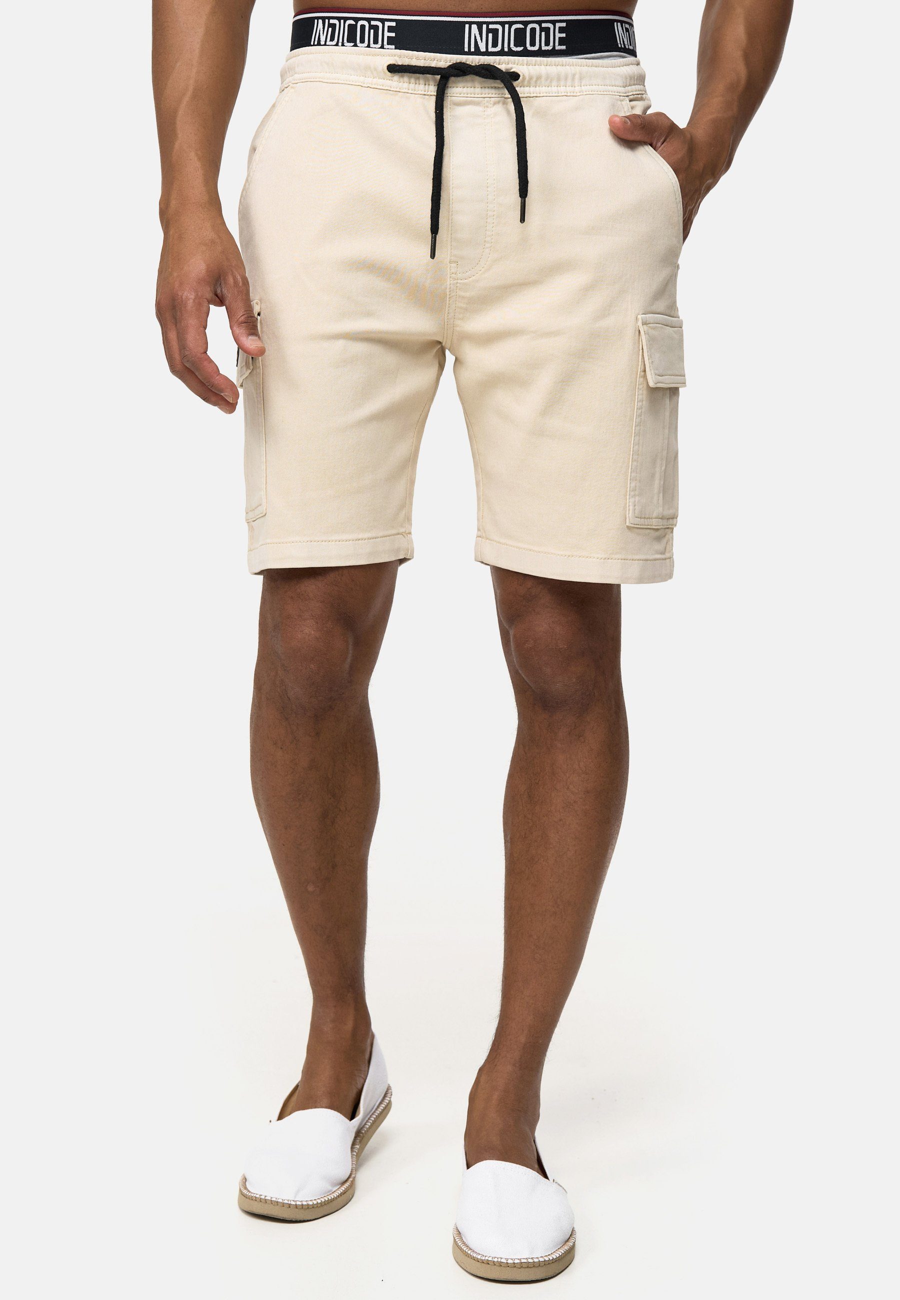 Indicode Jeansshorts Rudi aus elastischer Baumwoll-Qualität günstig online kaufen