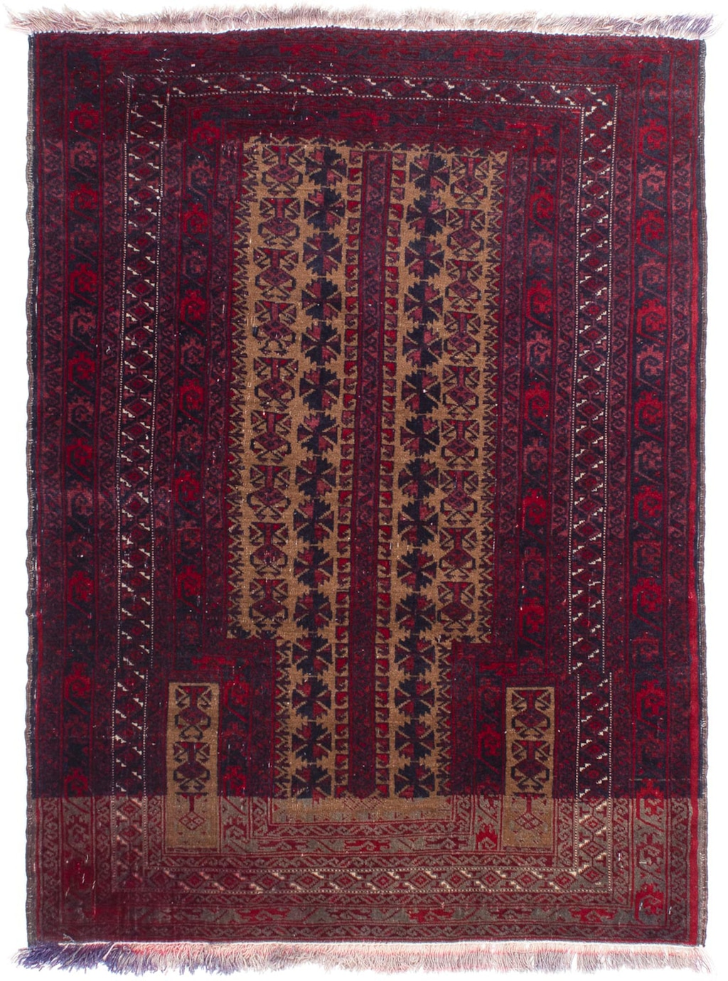 morgenland Orientteppich »Belutsch - 125 x 92 cm - dunkelrot«, rechteckig, günstig online kaufen