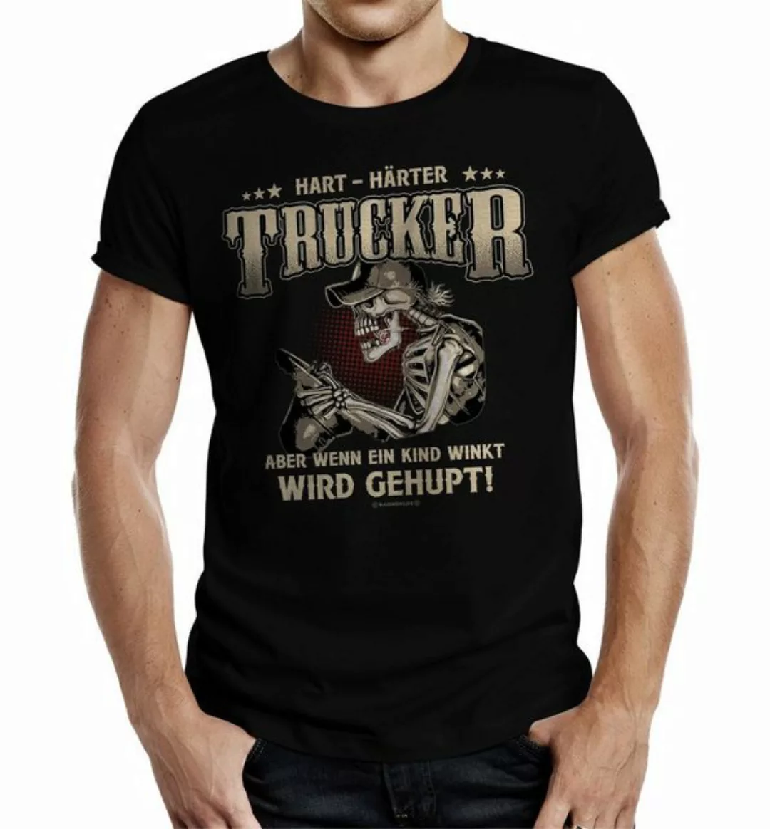 RAHMENLOS® T-Shirt Geschenk für Trucker LKW-Fahrer günstig online kaufen