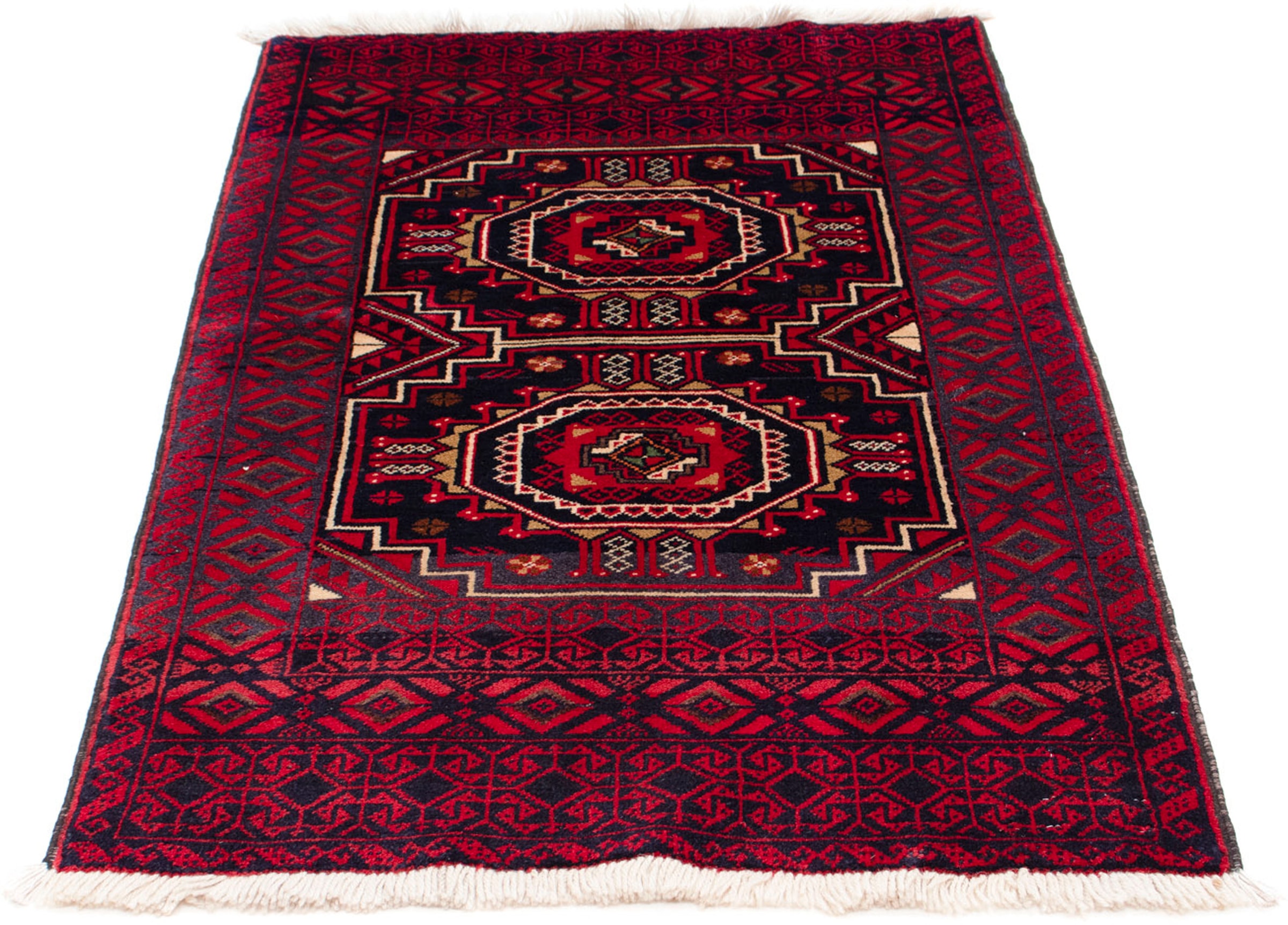morgenland Orientteppich »Belutsch - 146 x 84 cm - dunkelrot«, rechteckig, günstig online kaufen