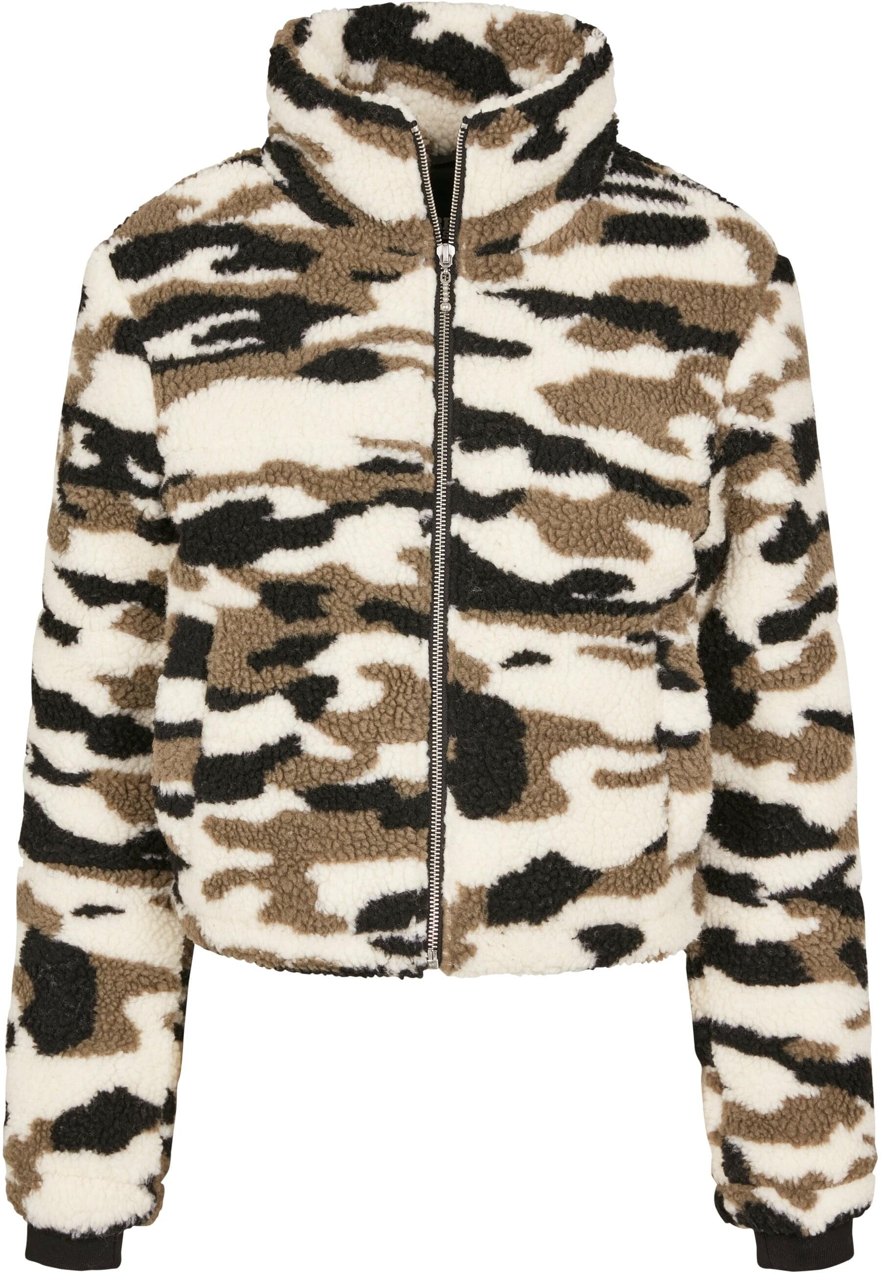 URBAN CLASSICS Winterjacke "Urban Classics Damen Ladies Camo Sherpa Jacket" günstig online kaufen