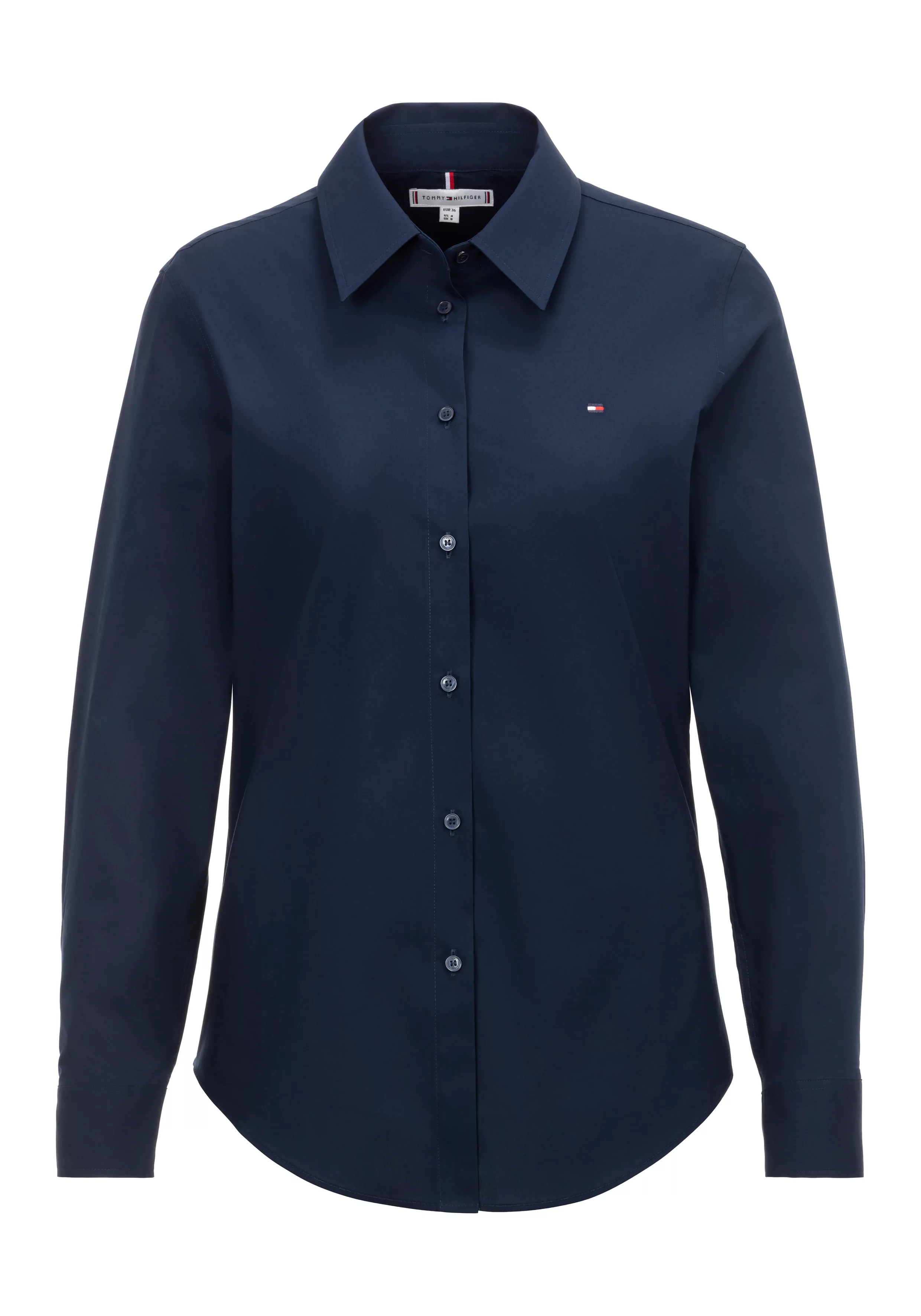 Tommy Hilfiger Hemdbluse "STRETCH REGULAR LS SHIRT", gesticktem Tommy Hilfi günstig online kaufen