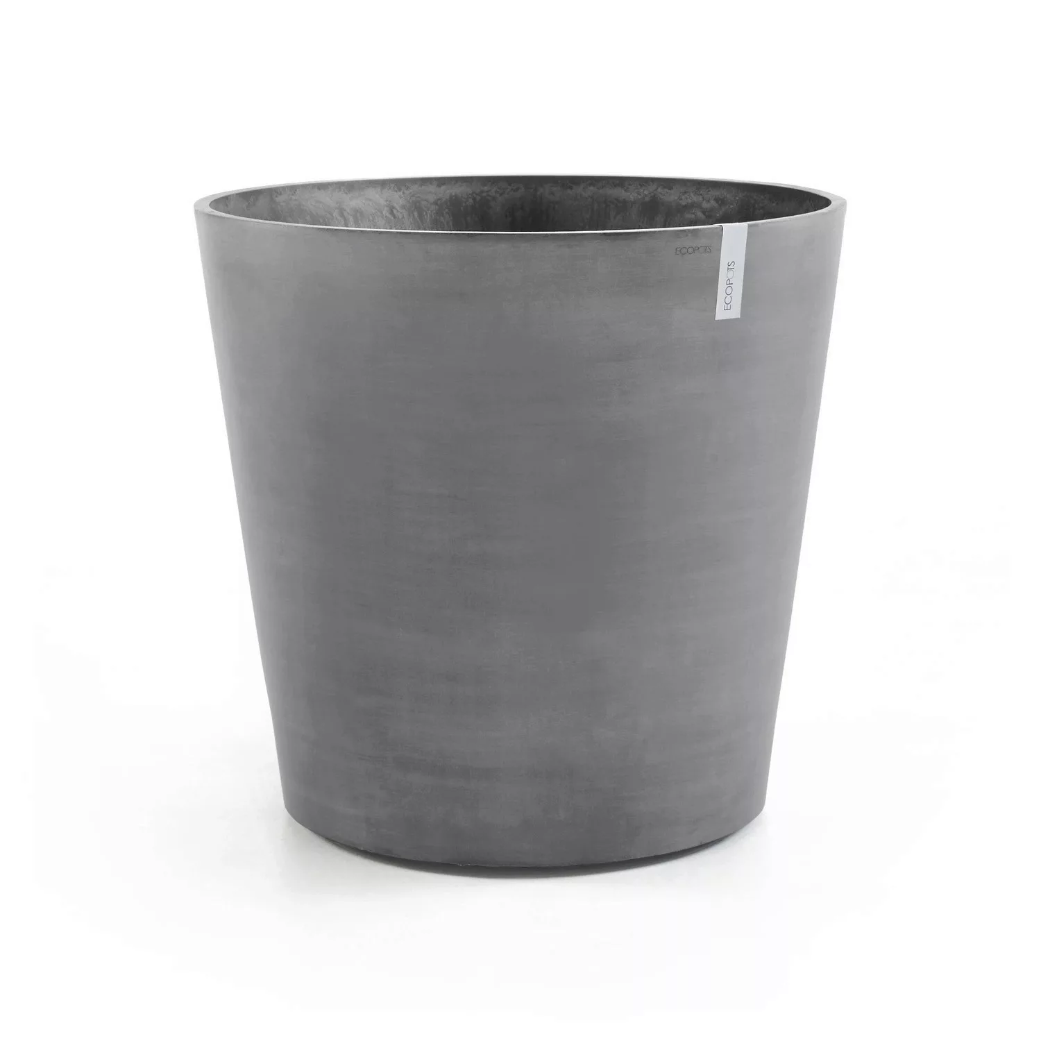 Ecopots Pflanztopf Amsterdam Rollen Grau Ø 100 cm / Höhe 87,5 cm günstig online kaufen