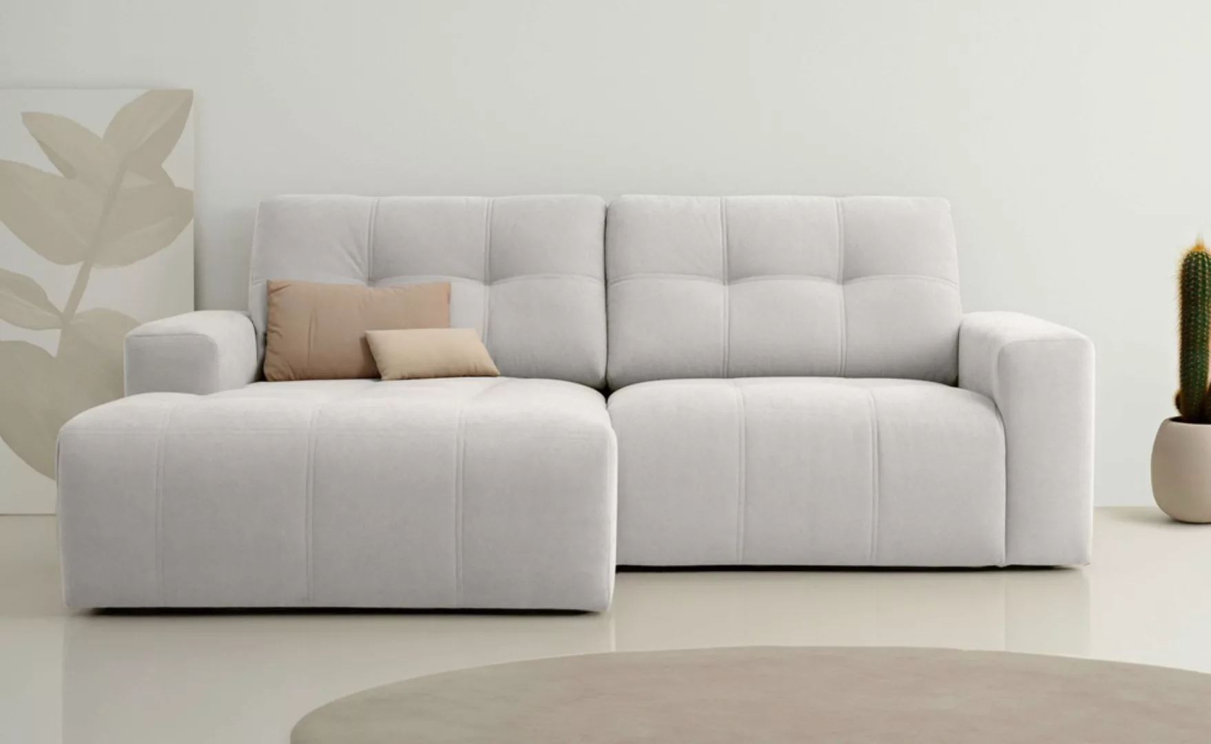 Home affaire Ecksofa "Tournon, Lounge-sofa, Breite 221 cm", Chenille, mit K günstig online kaufen