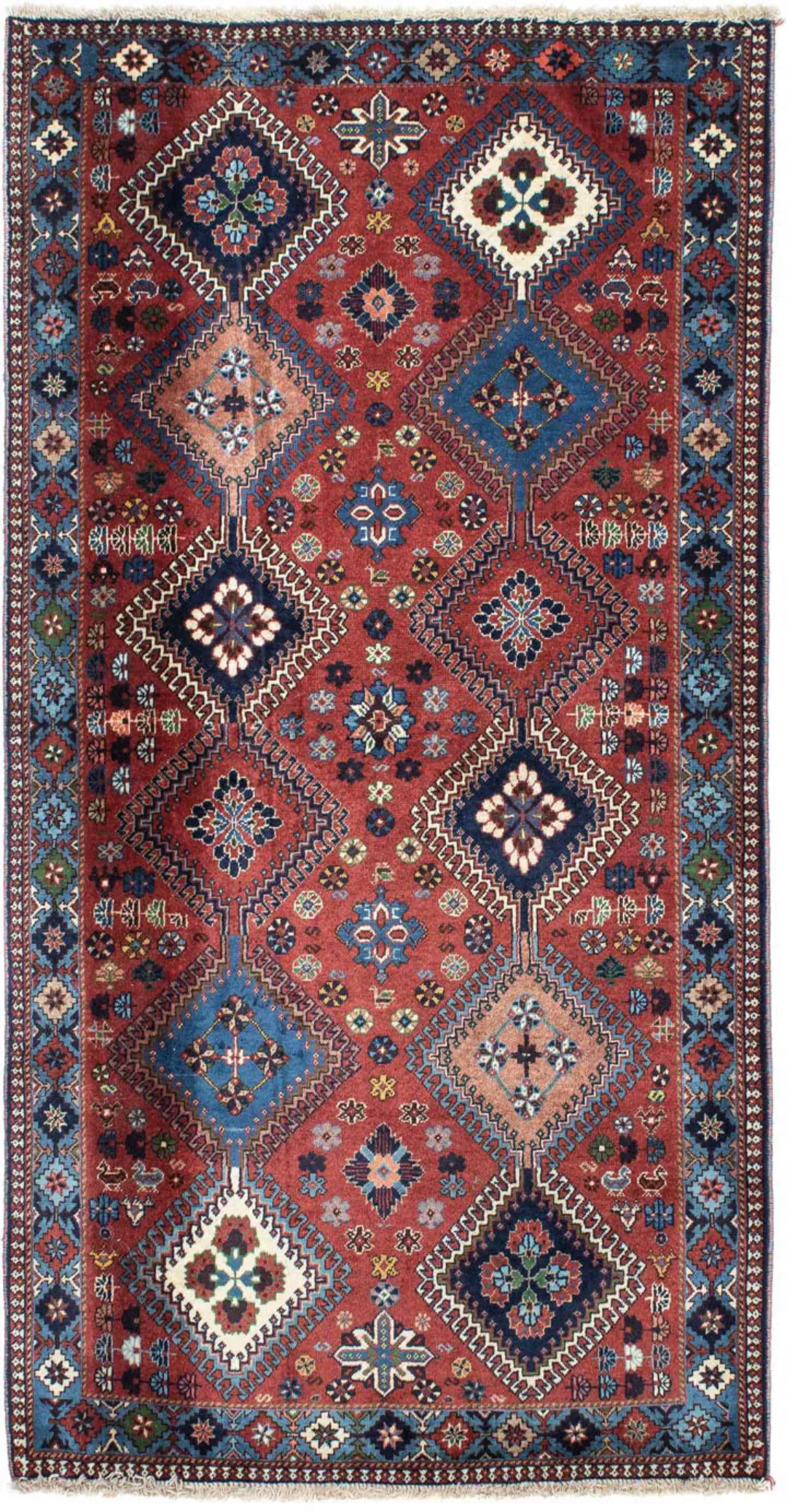 morgenland Wollteppich »Maschad Blumenmuster Blu scuro 340 x 244 cm«, recht günstig online kaufen