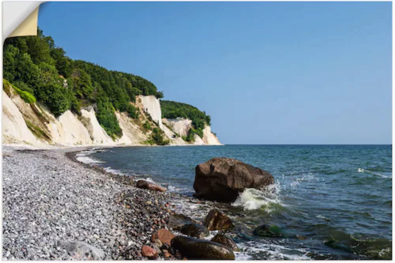 Artland Wandfolie »Kreidefelsen an der Küste der Ostsee II«, Küstenbilder, günstig online kaufen