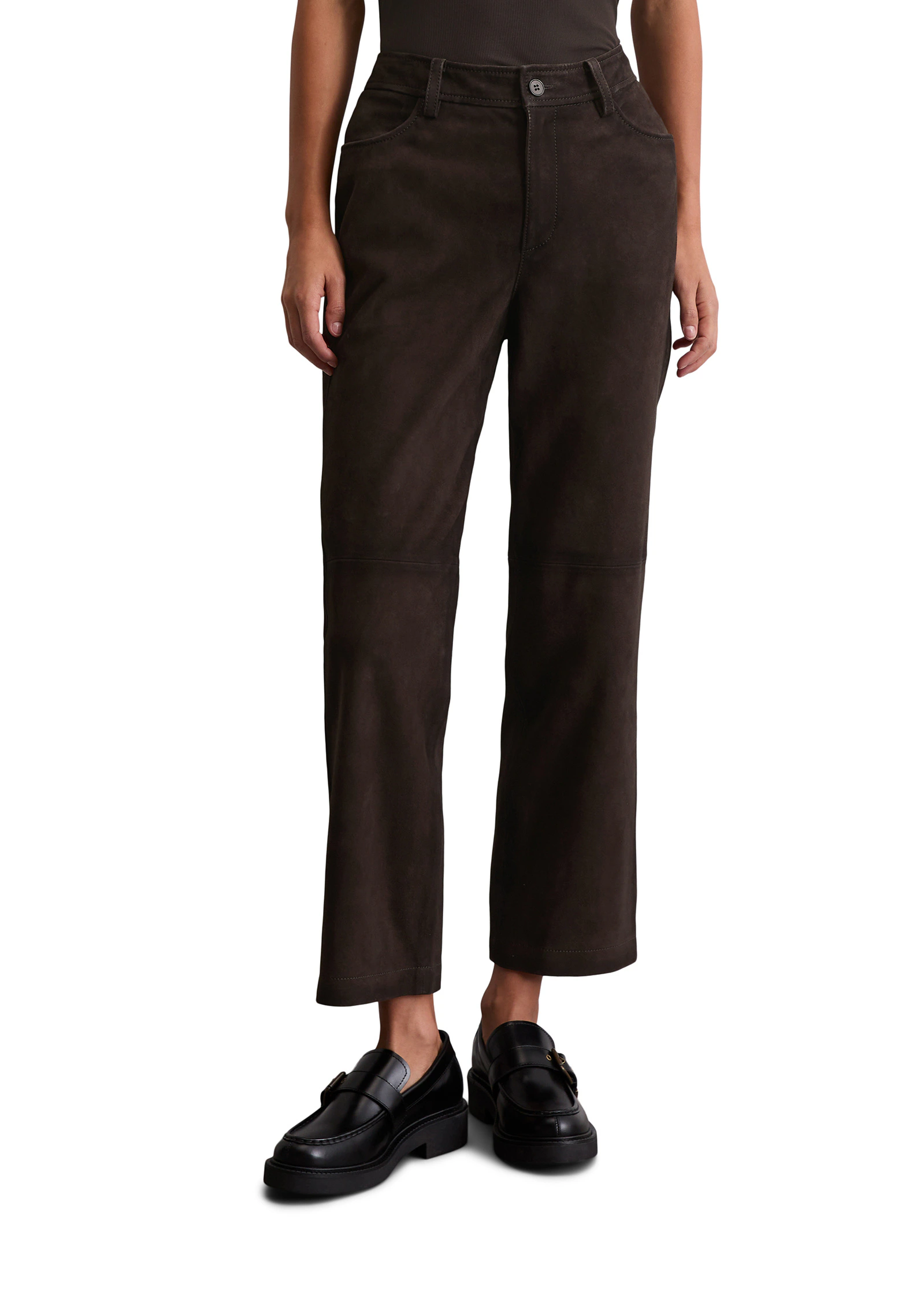 Marc OPolo Lederhose "aus softem Ziegen-Veloursleder" günstig online kaufen