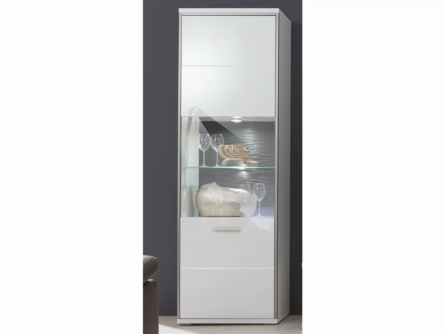 MCA furniture Vitrine 64 x 201 x 38 cm (B/H/T) günstig online kaufen