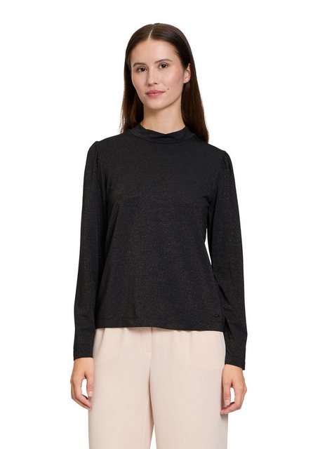 Betty&Co Kurzarmshirt Betty & Co Rollkragenshirt mit Lurexfaden (1-tlg) Gli günstig online kaufen