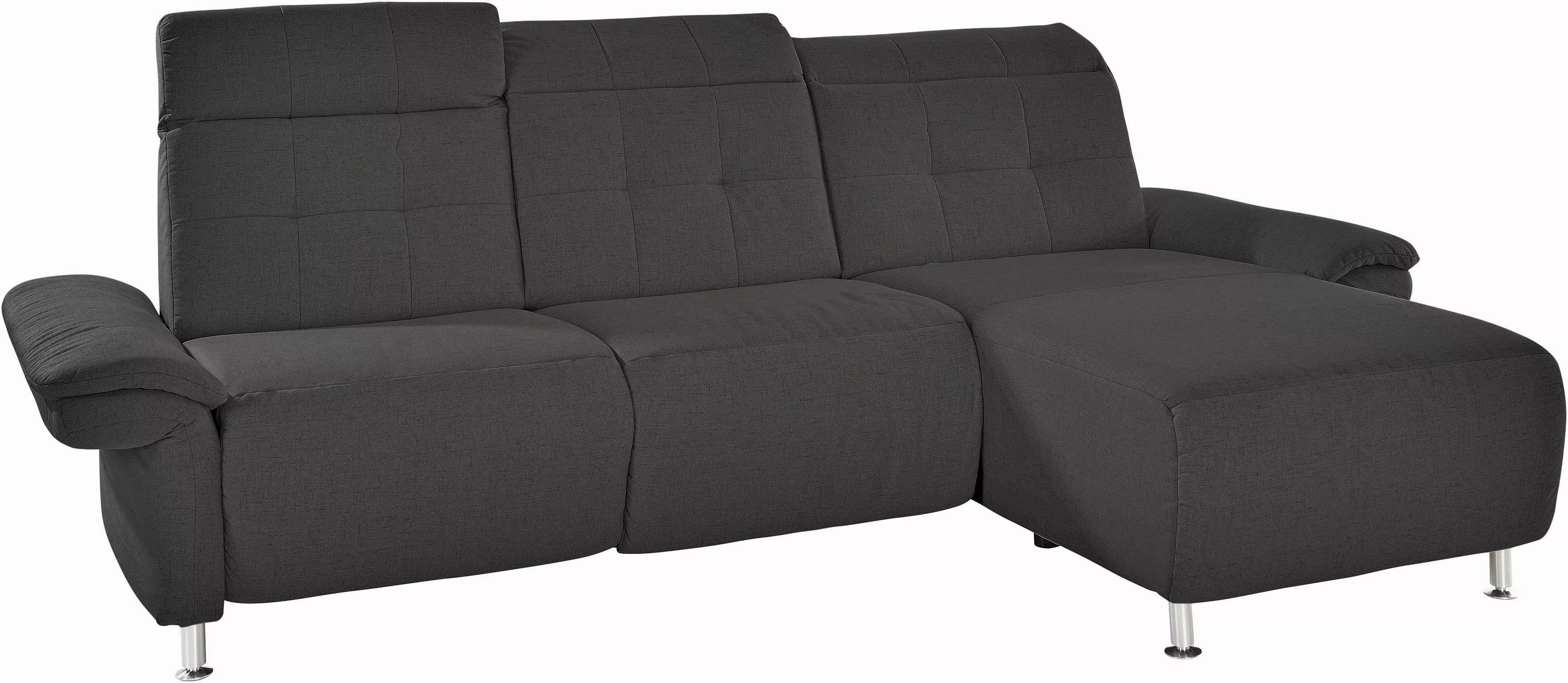 Places of Style Ecksofa Manhattan L-Form, 2 Sitze mit elektrischer Relaxfun günstig online kaufen