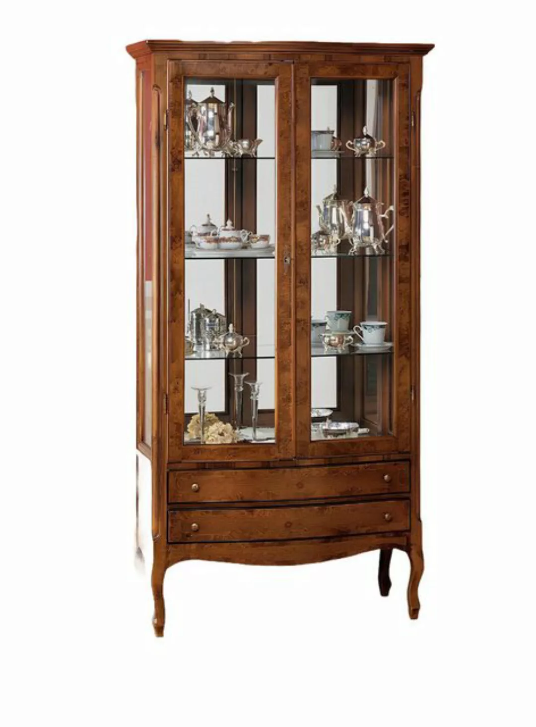 Xlmoebel Vitrine Luxuriöse Glasvitrine im italienischen Stil - Elegante Sch günstig online kaufen