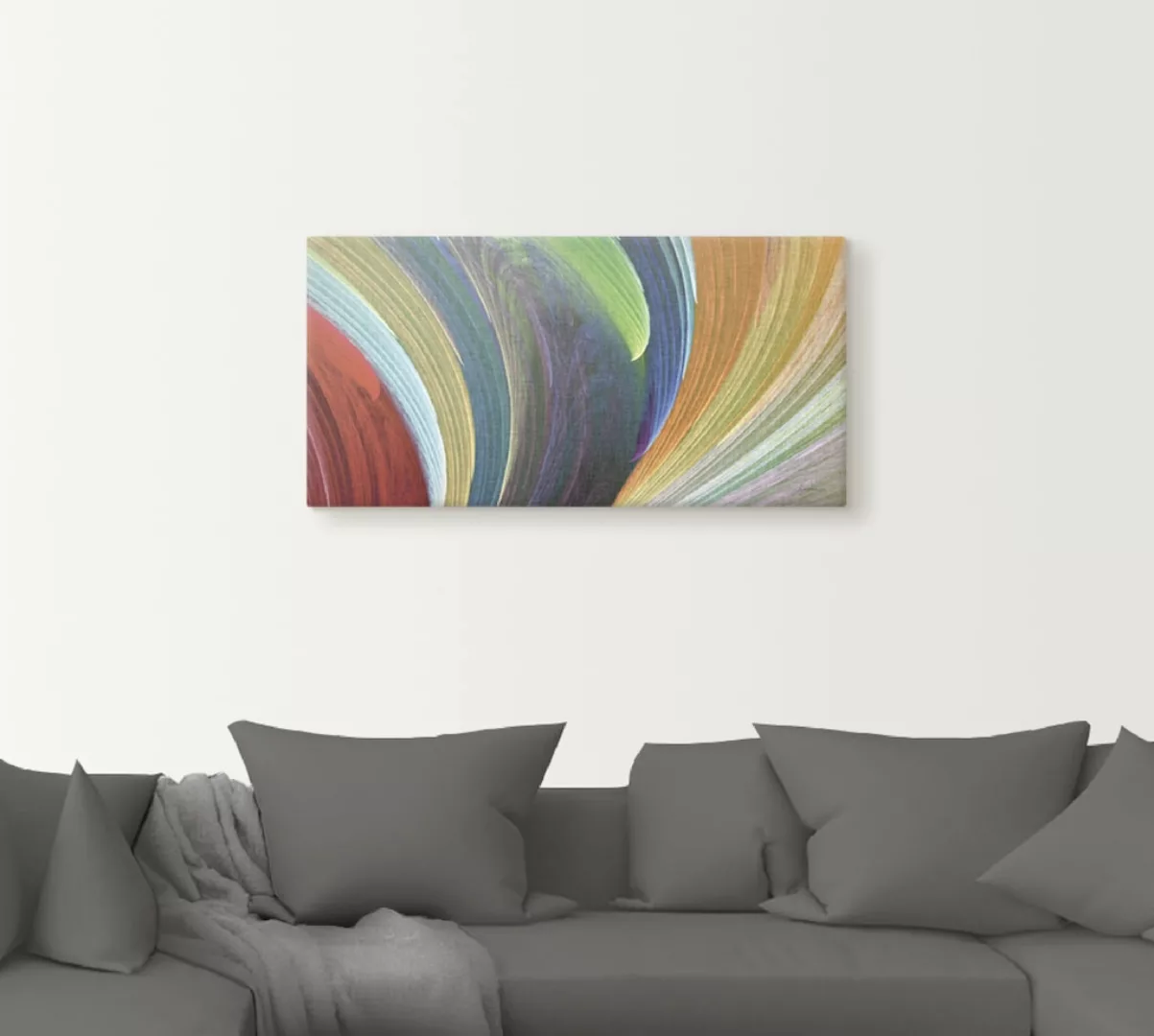 Artland Leinwandbild »Windwellen III«, Muster, (1 St.), auf Keilrahmen gesp günstig online kaufen