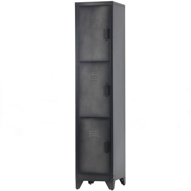 Maison ESTO Mehrzweckschrank Spind Spindschrank aus Metall vintage schwarz günstig online kaufen