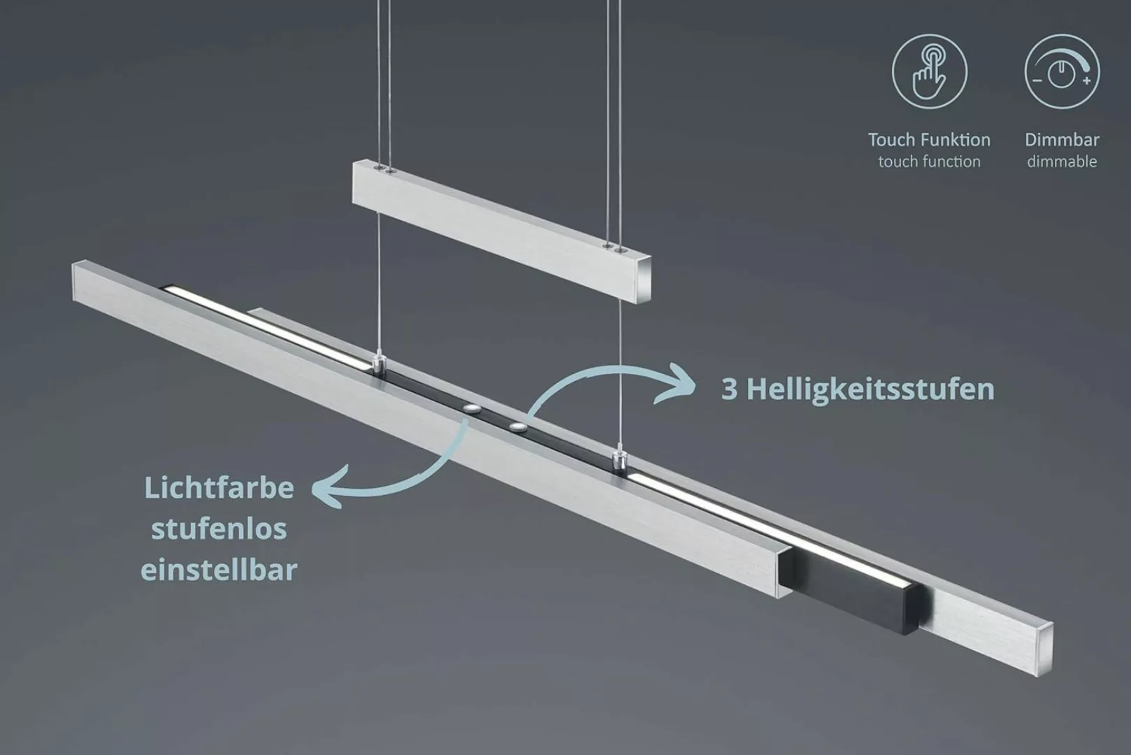 lightling LED Pendelleuchte Tina, LED fest günstig online kaufen